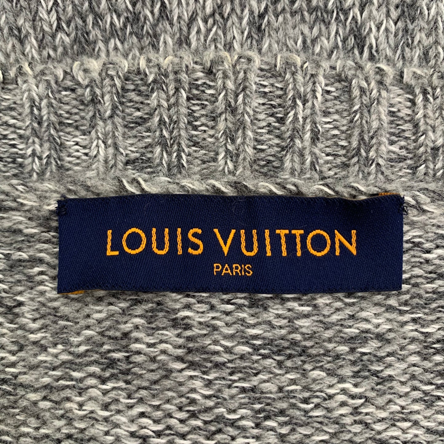 Louis Vuitton Gray Crewneck Knit Sweater