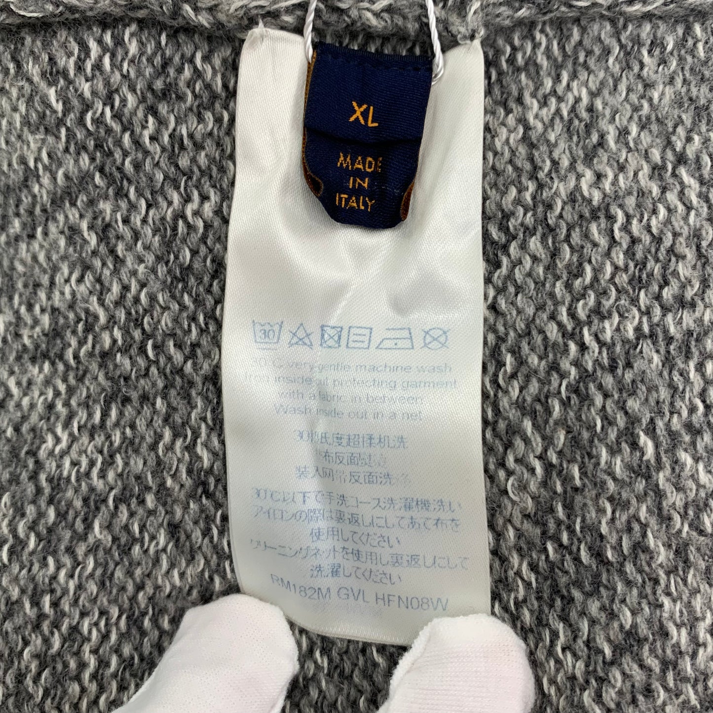 Louis Vuitton Gray Crewneck Knit Sweater