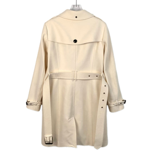 Burberry Brit White Wool Belted Coat