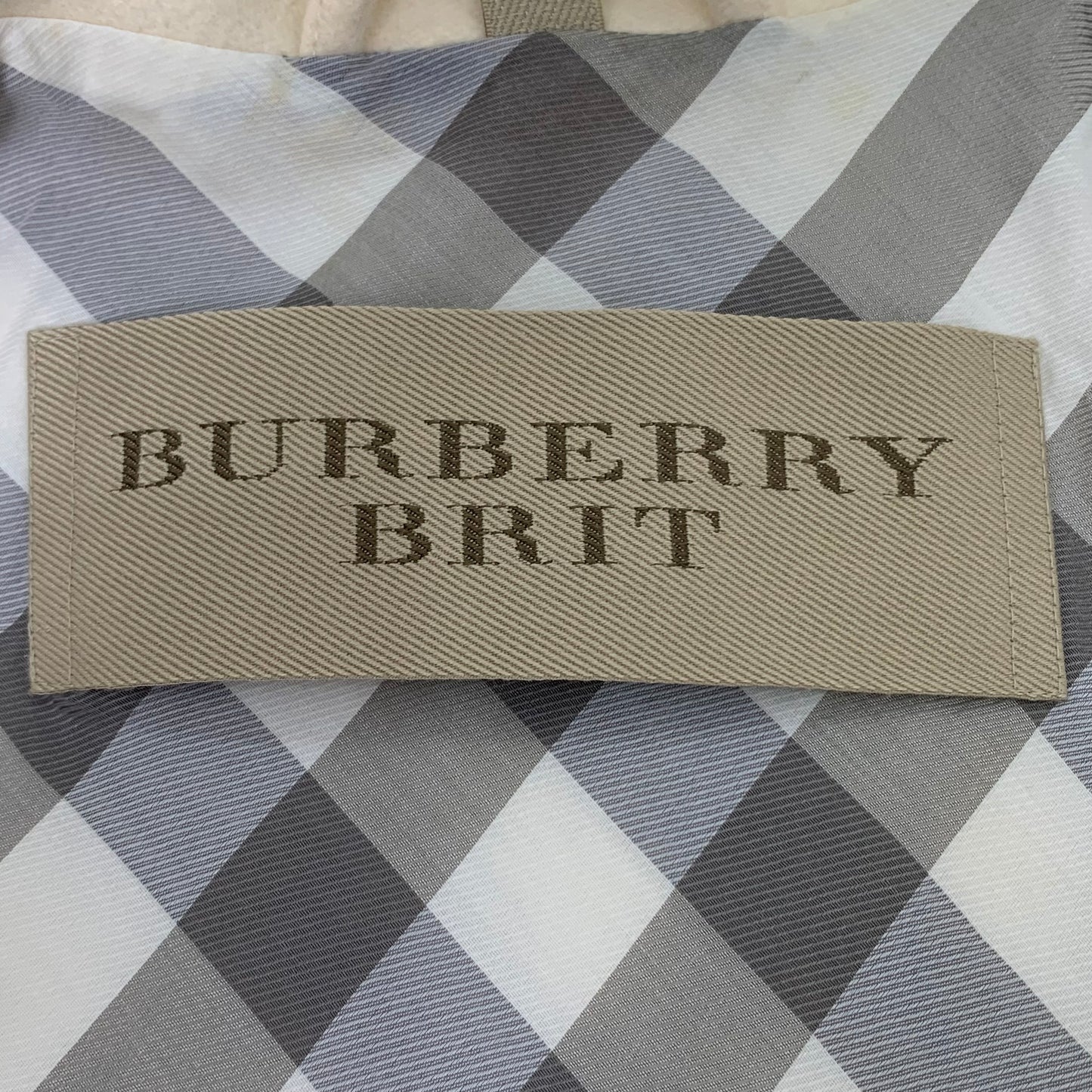 Burberry Brit White Wool Belted Coat