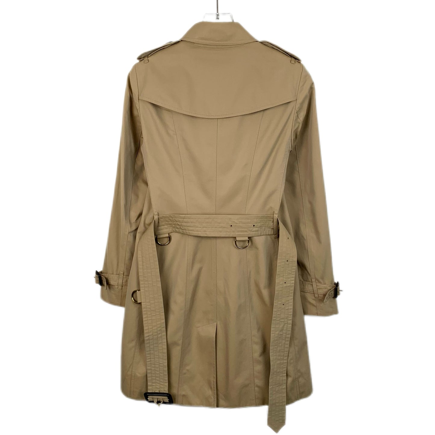 Burberry Brown Belted Cotton Trench Coat