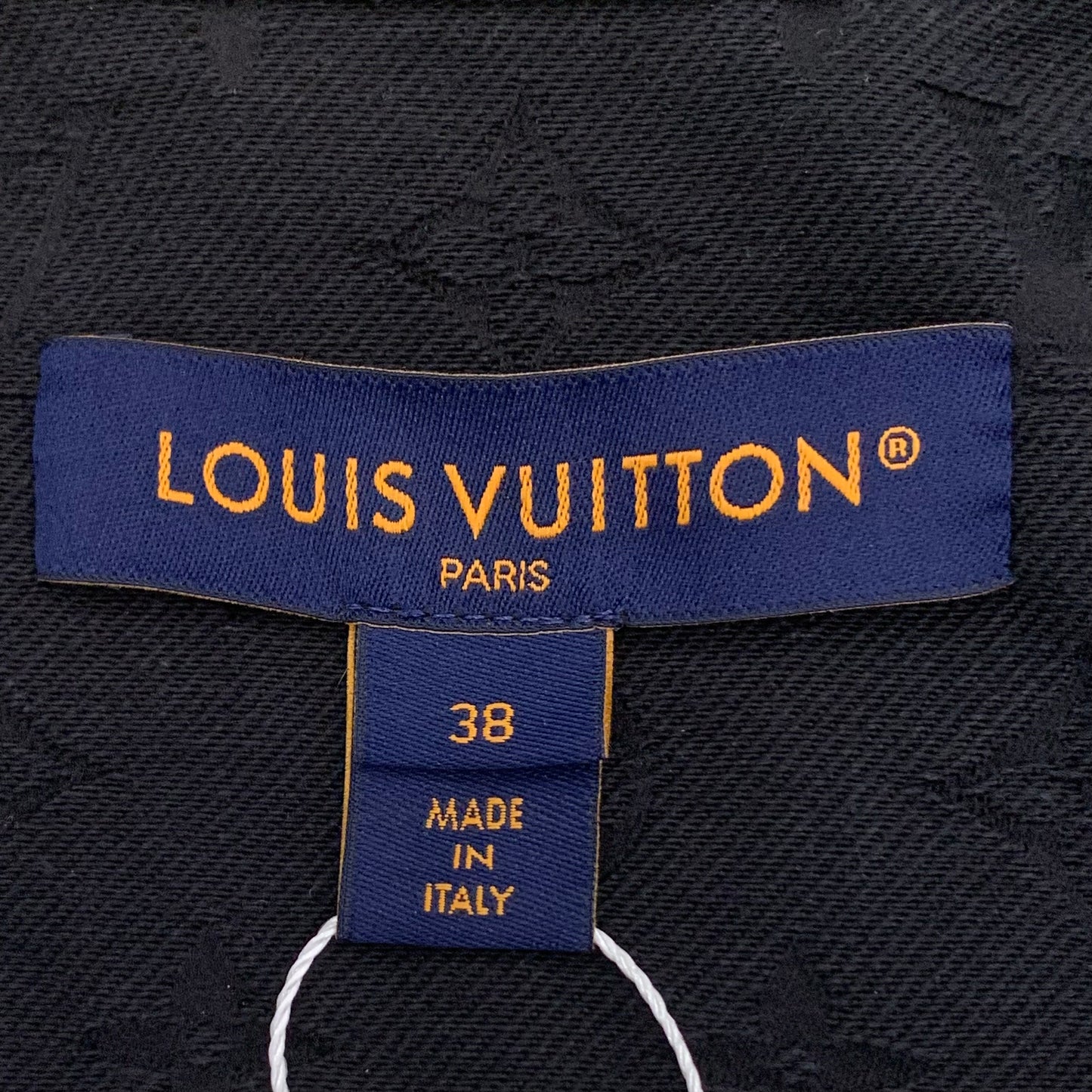 Louis Vuitton 2024 Black Monogram Cotton Single-Breasted Denim Jacket