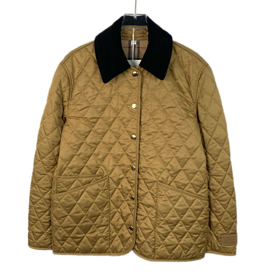 Burberry Brown Diamond Quilted Cotton Single-Breasted Jacket