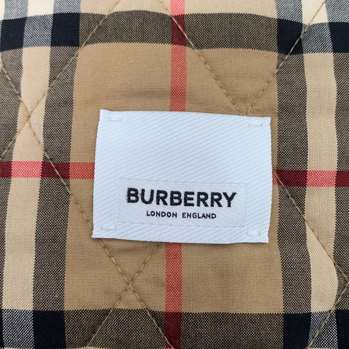 Burberry Brown Diamond Quilted Cotton Single-Breasted Jacket