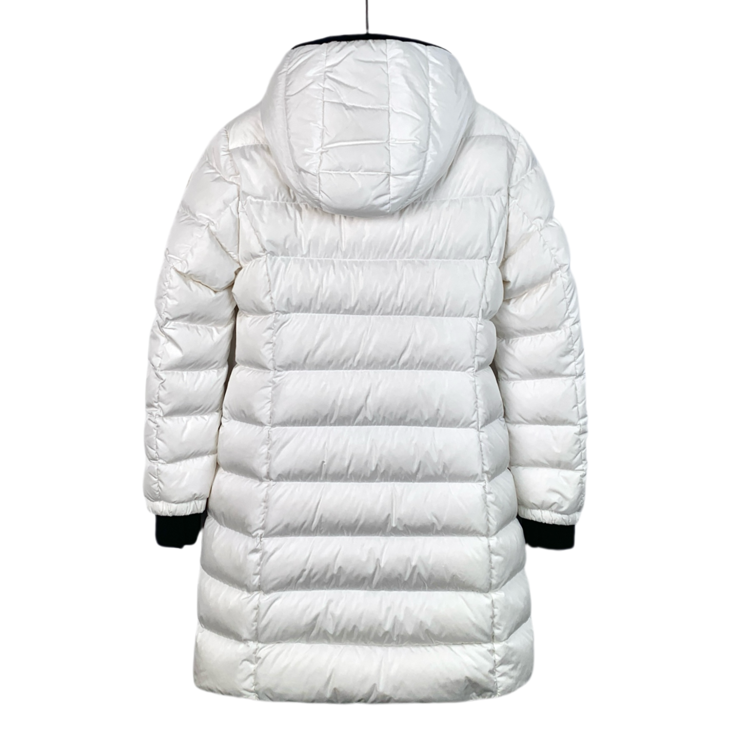 Moncler Betulong Series White Logo Patch Hooded Down Jacket