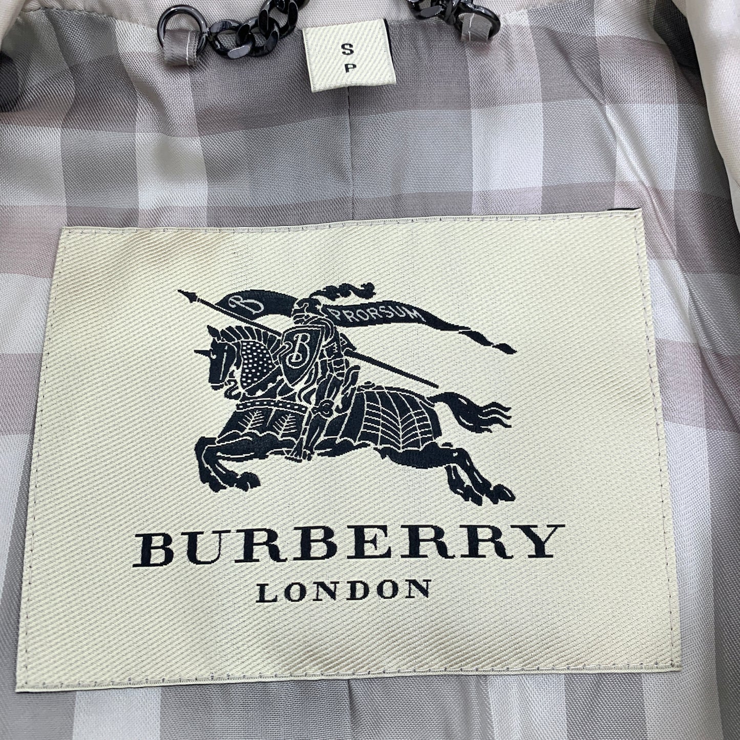 Burberry Beige Single-Breasted Belted Trench Coat