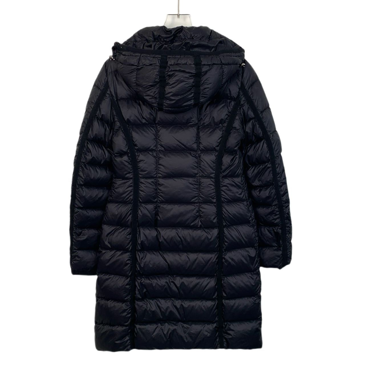 Moncler Hermine Series Black Quilted Hooded Down Jacket