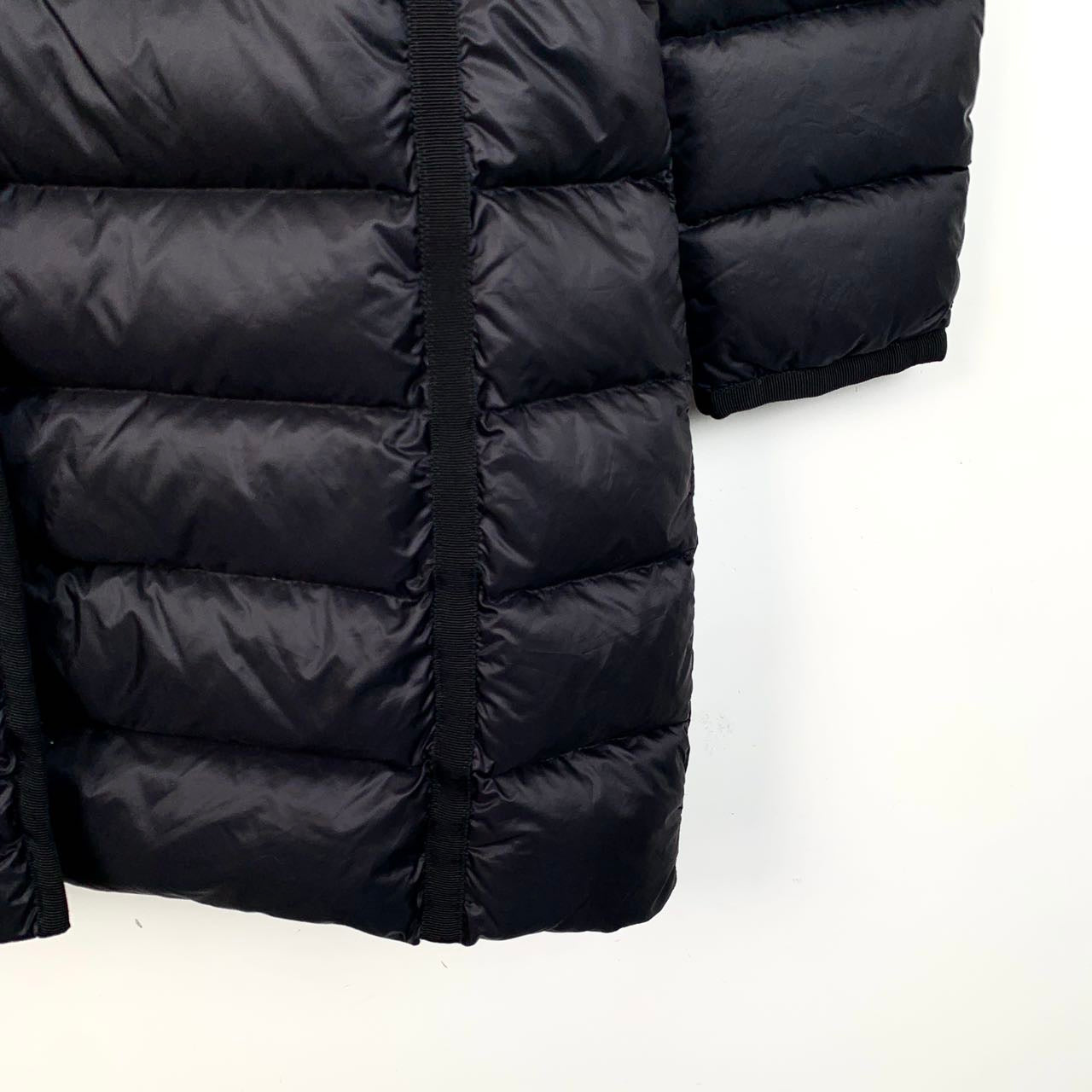 Moncler Hermine Series Black Quilted Hooded Down Jacket