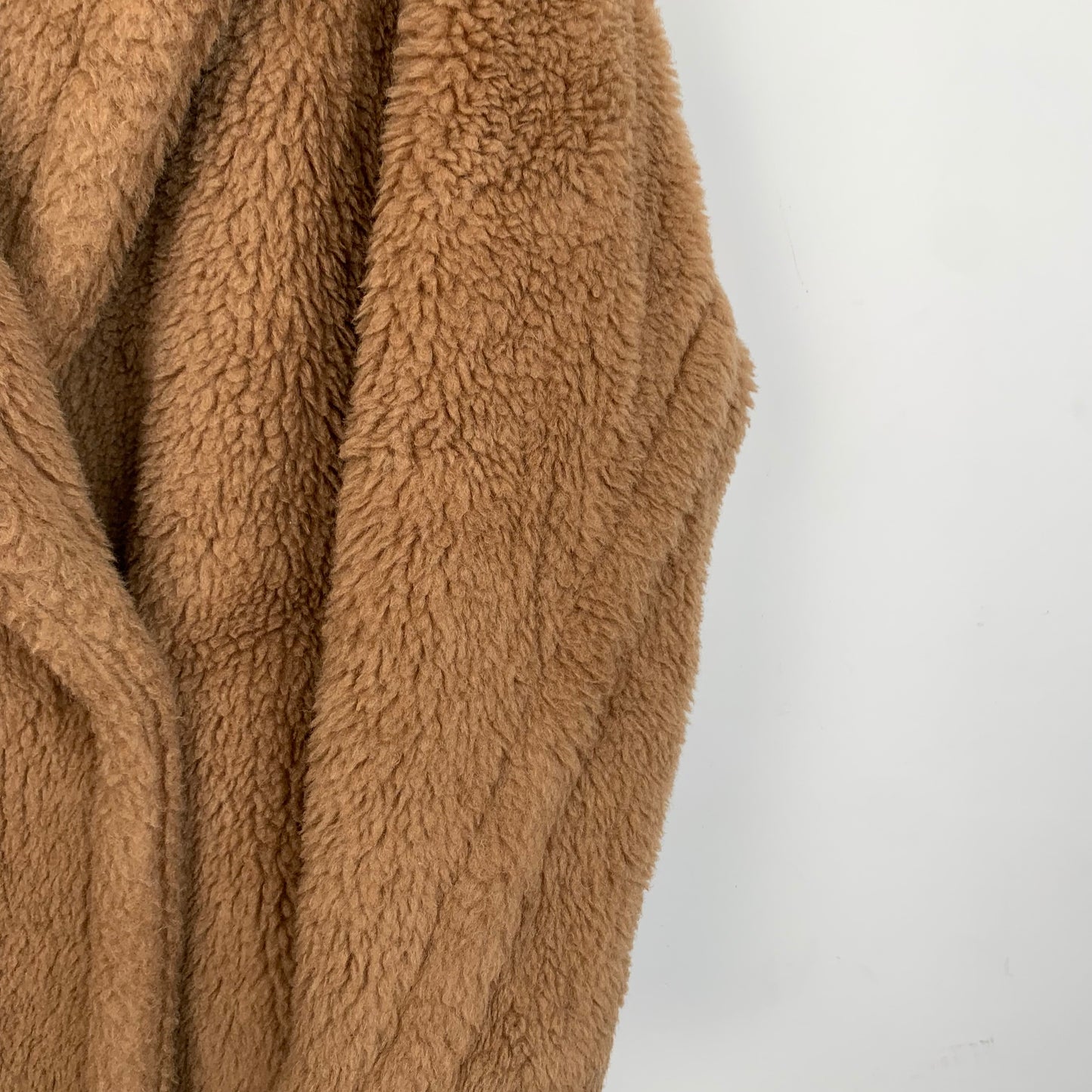 MaxMara Teddy Series Brown Camel Double-Breasted Coat