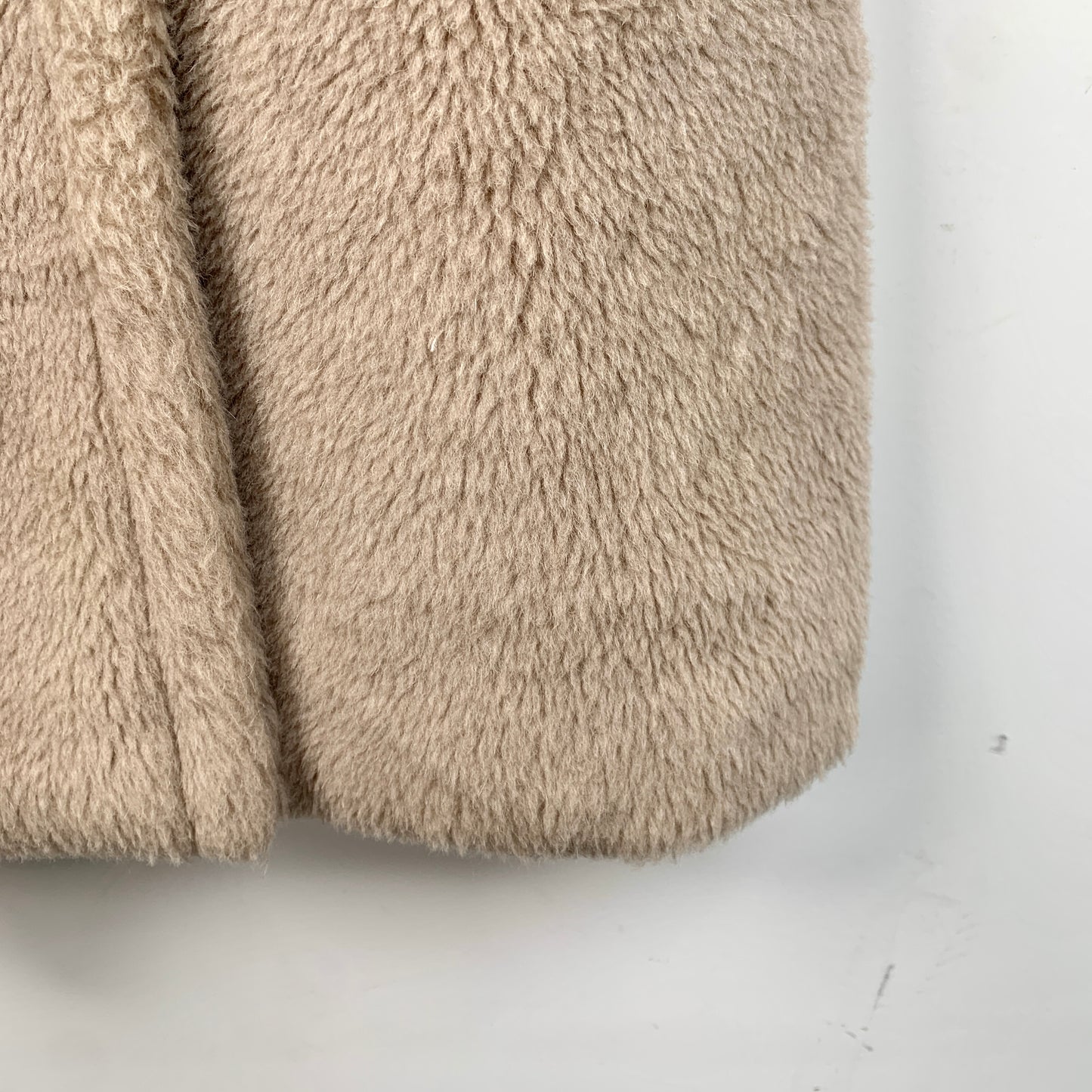 MaxMara Khaki Teddy Alpaca Wool Coat