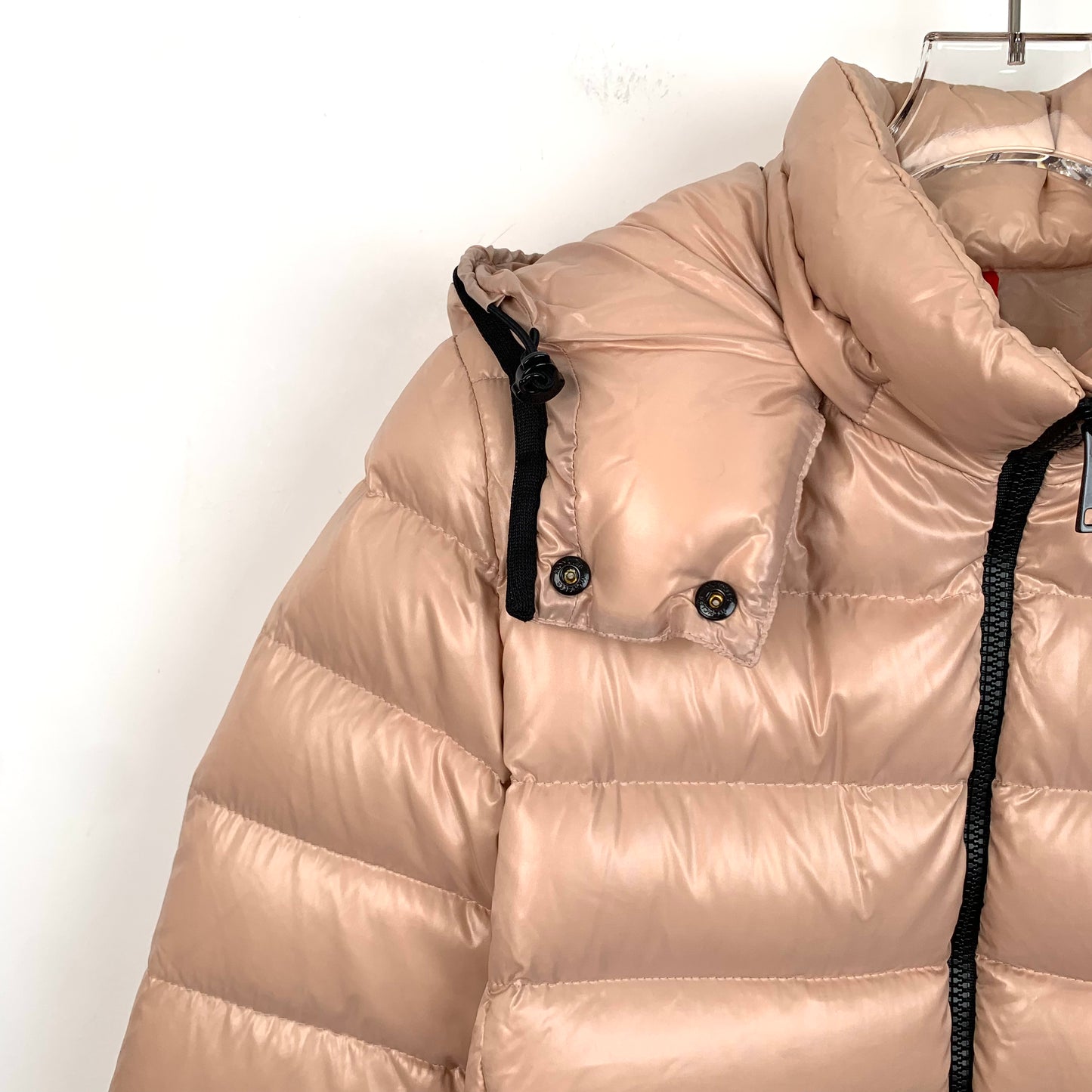 Moncler Bady Series Nude Quilted Hooded Down Jacket