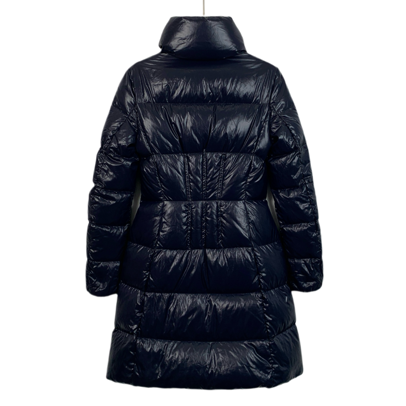 Moncler Jasminum Series Navy Blue Hooded Quilted Down Jacket