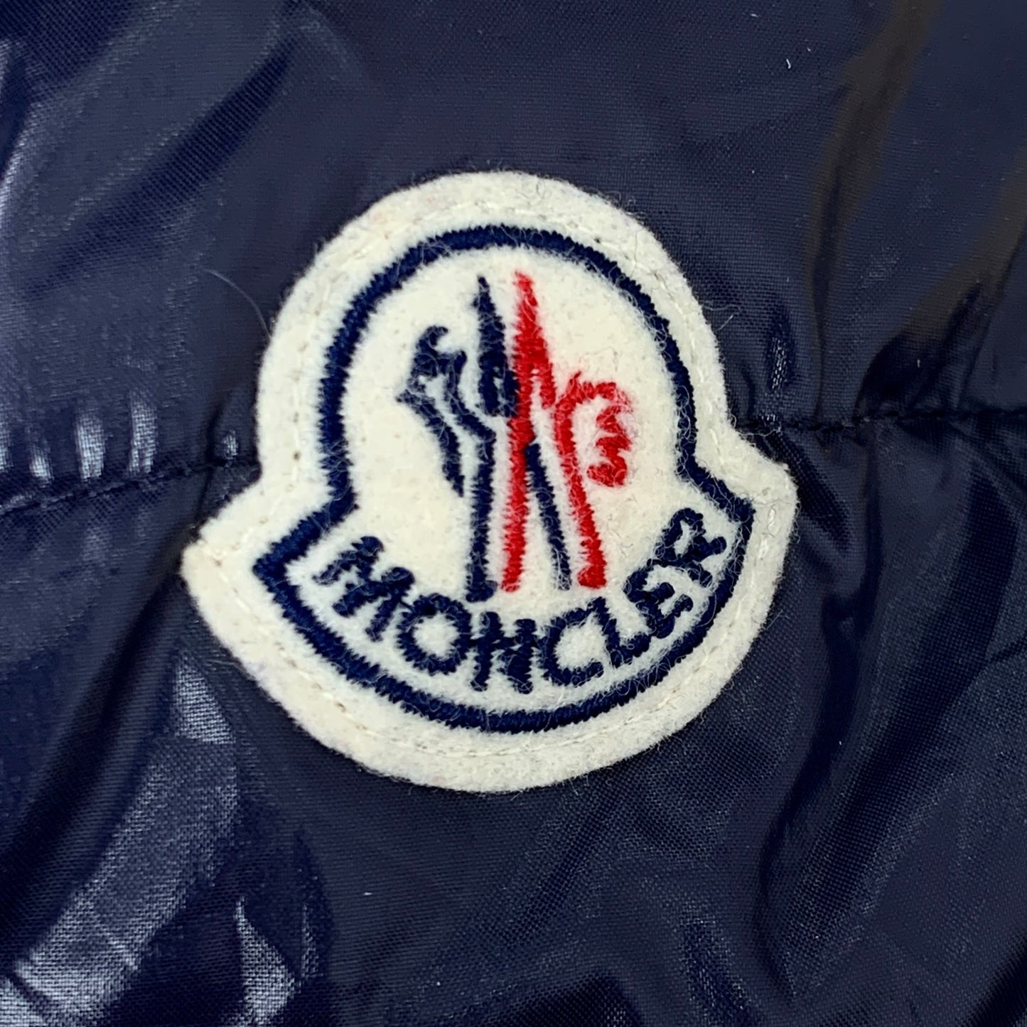 Moncler Jasminum Series Navy Blue Hooded Quilted Down Jacket