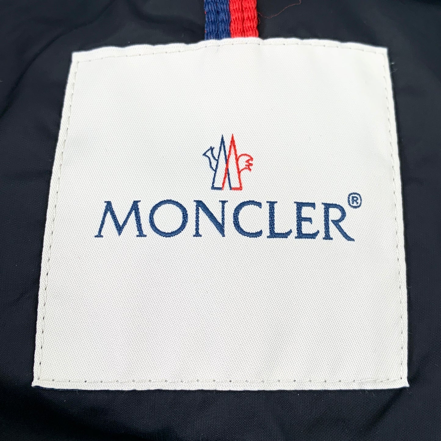 Moncler Jasminum Series Navy Blue Hooded Quilted Down Jacket