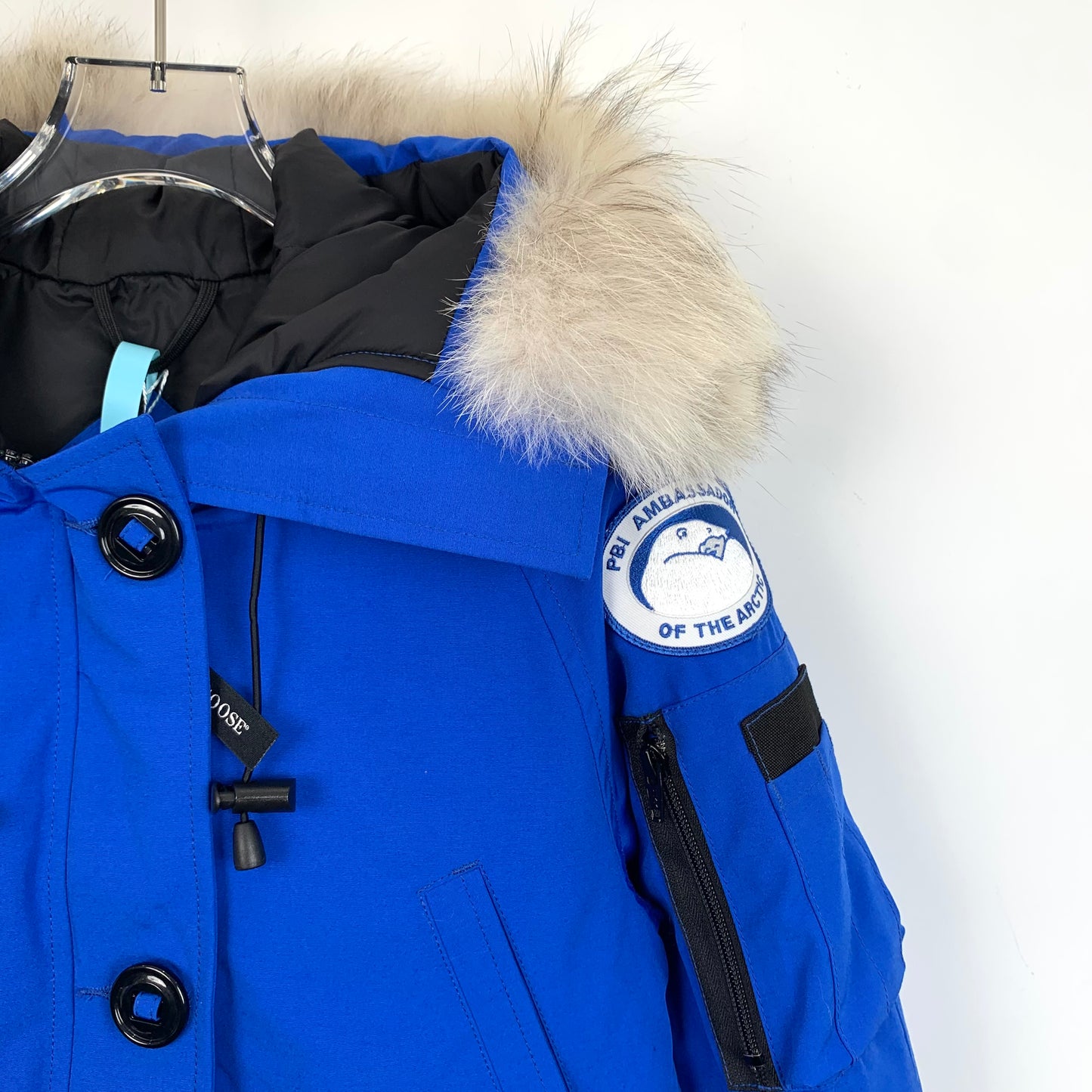 Canada Goose Chilliwack Series Blue Hooded Down Jacket