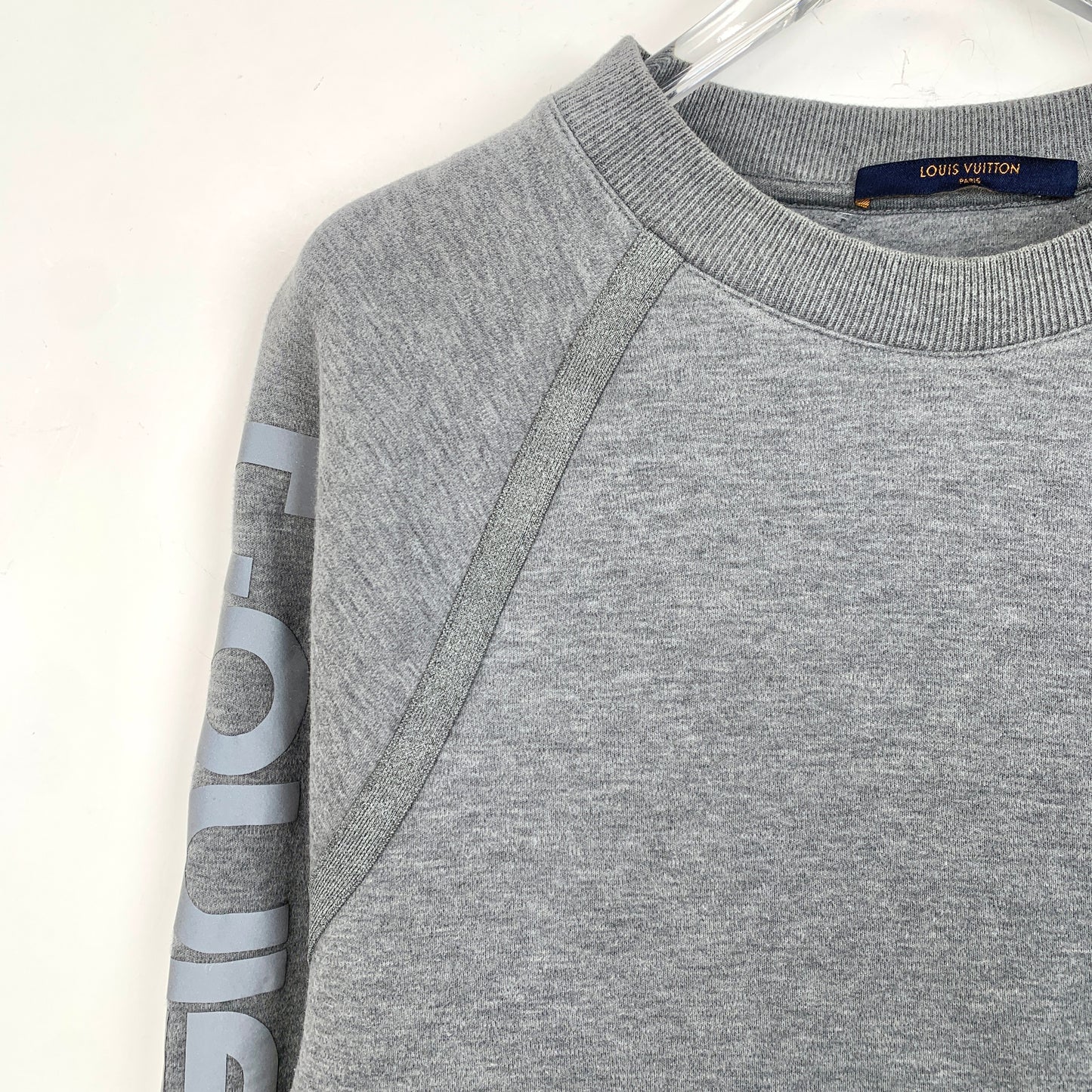 Louis Vuitton Gray Cotton Crewneck Sweatshirt