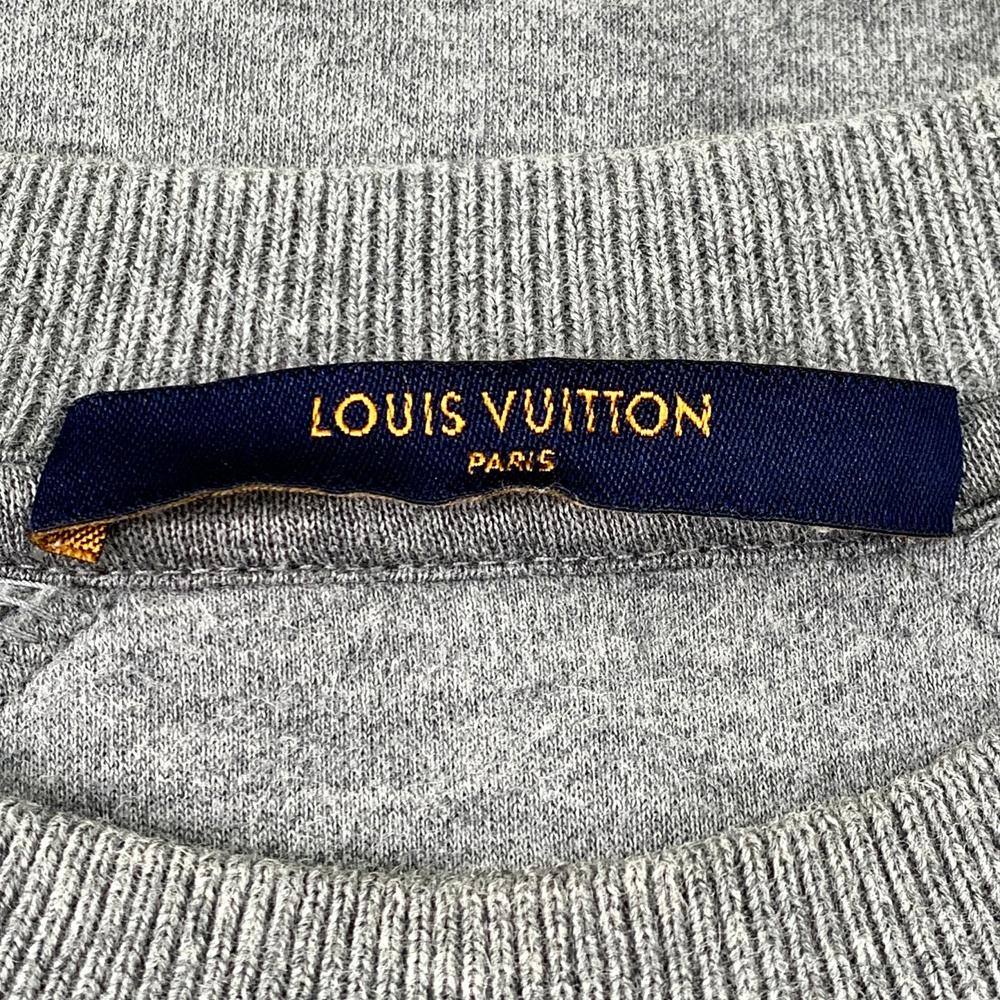 Louis Vuitton Gray Cotton Crewneck Sweatshirt