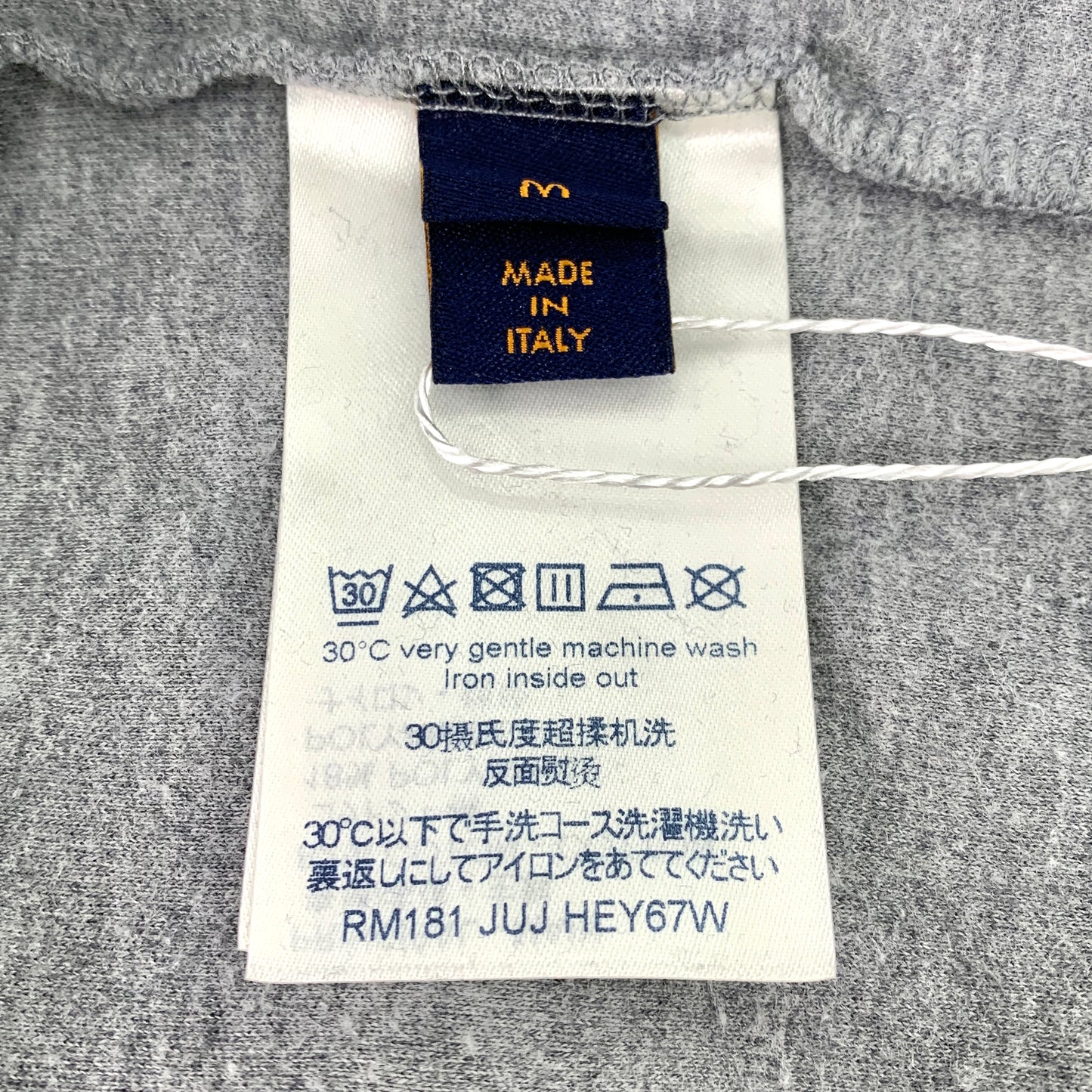 Louis Vuitton Gray Cotton Crewneck Sweatshirt