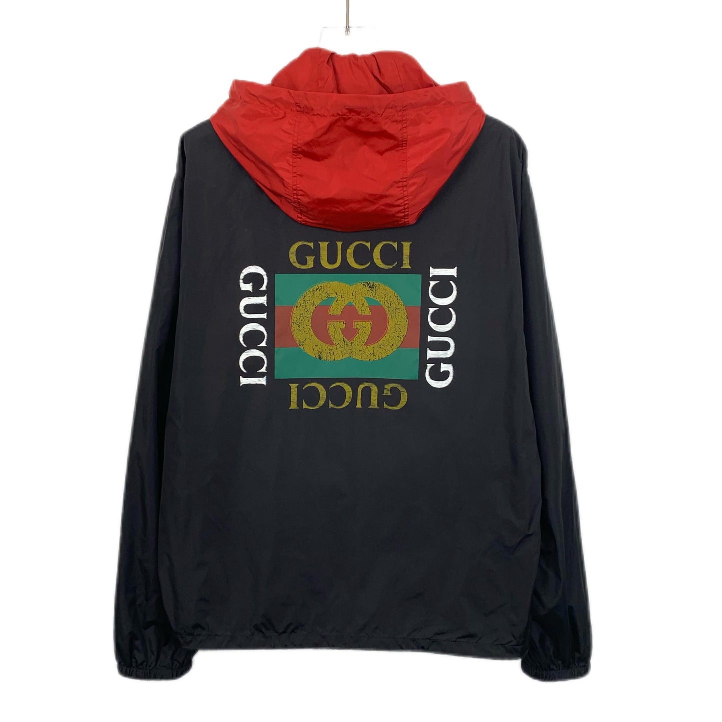 Gucci Black Hooded Zip-Up Jacket