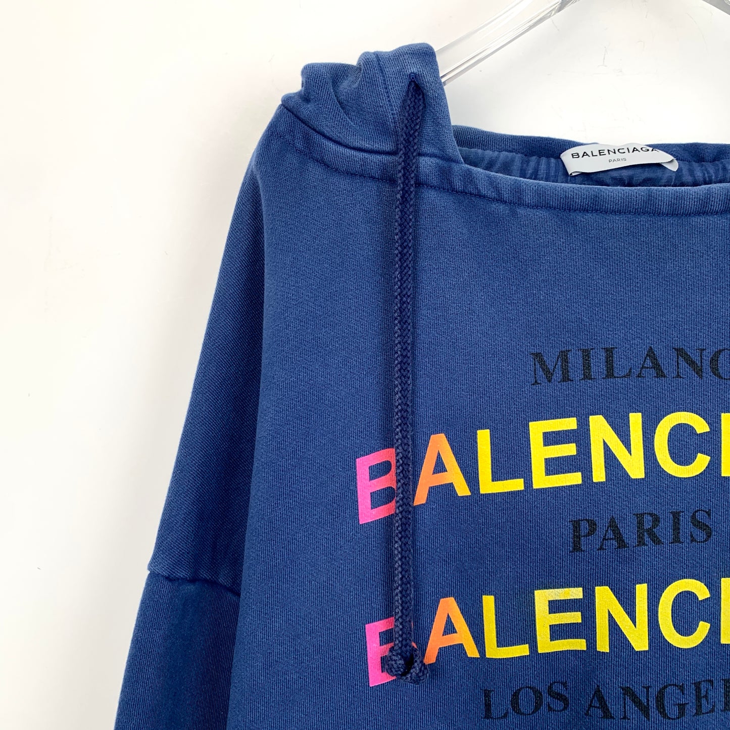 Balenciaga Deep Blue Hooded Sweatshirt