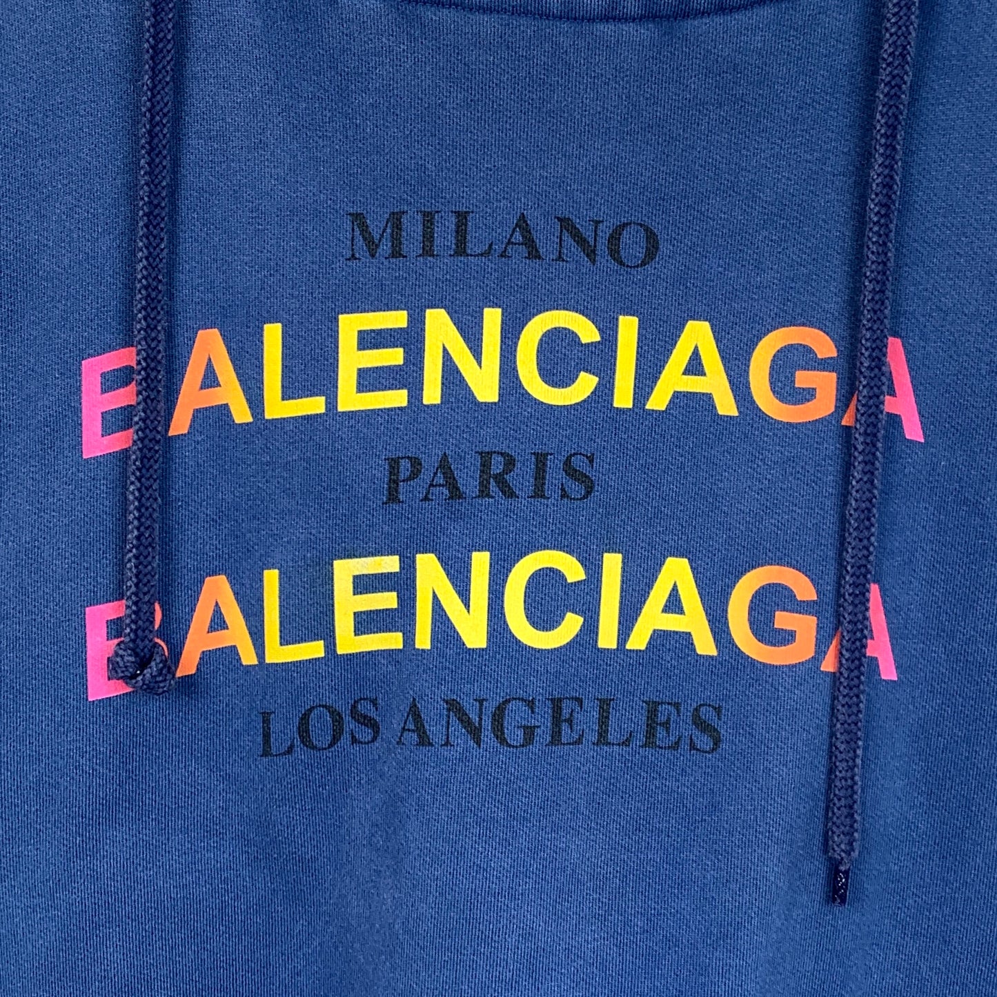 Balenciaga Deep Blue Hooded Sweatshirt