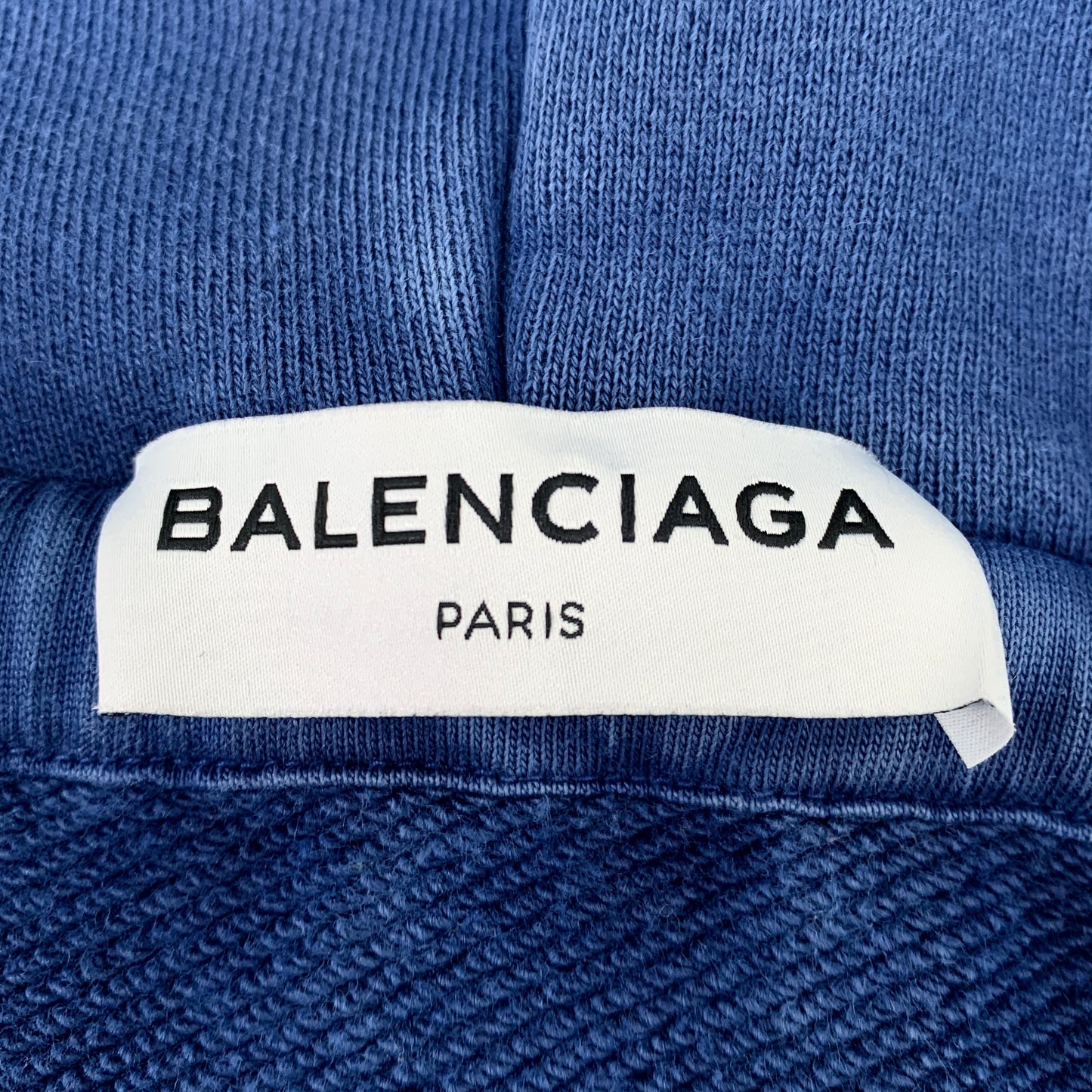 Balenciaga Deep Blue Hooded Sweatshirt