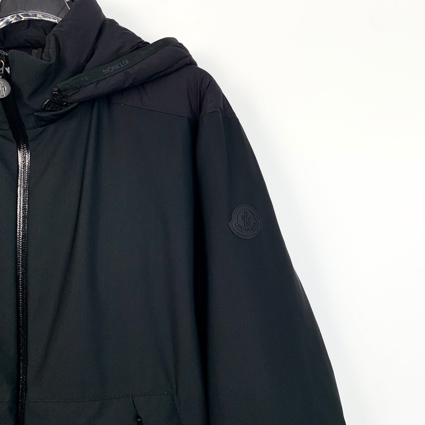 Moncler Aletschhorn Series Black Hooded Zip-Up Down Jacket