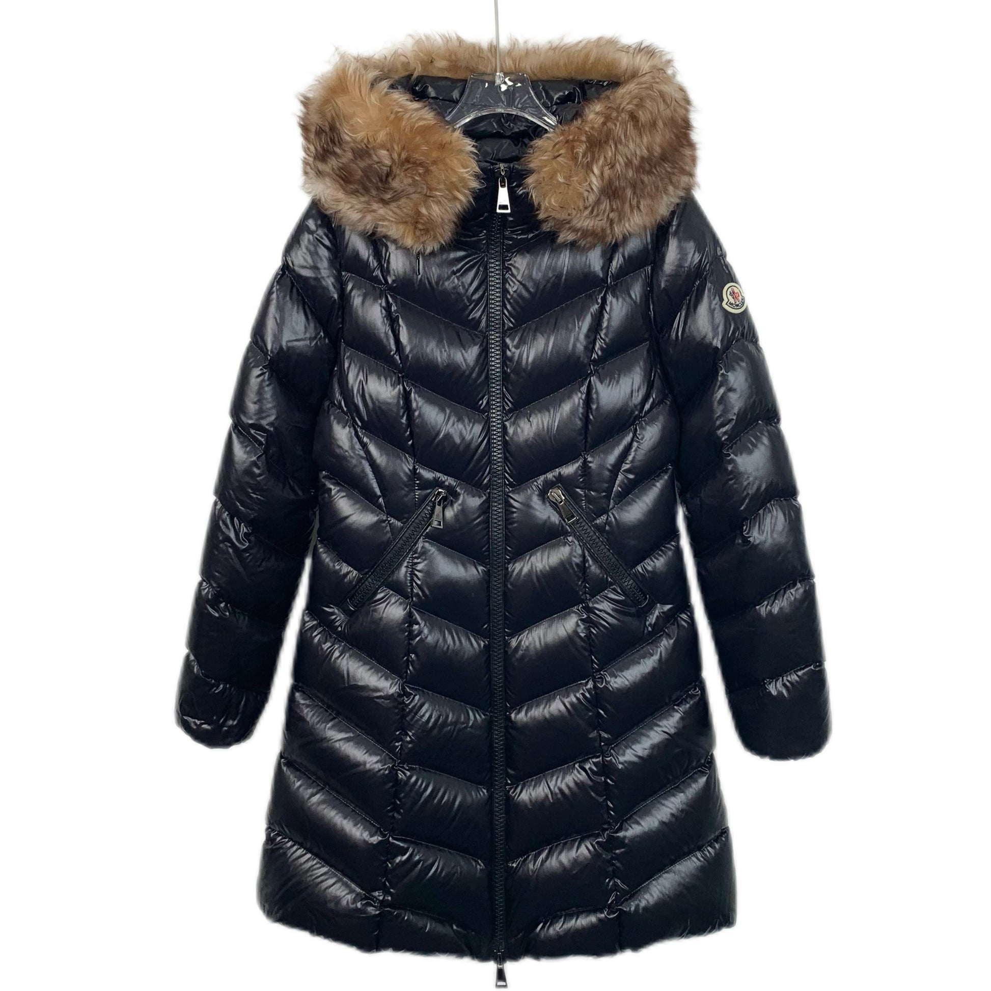 Moncler Marre Series 2023 Black Quilted Hooded Down Jacket with Logo Patch