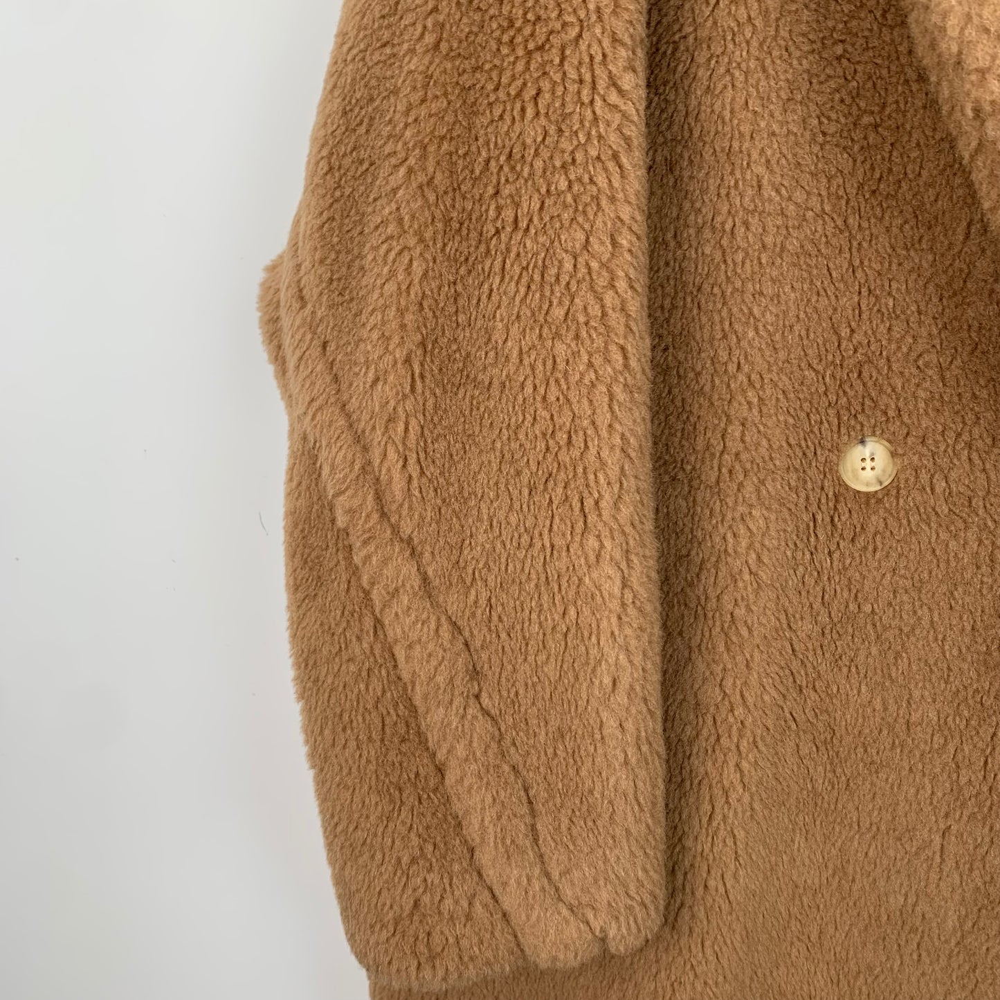 MaxMara Teddy Series Brown Camel Hair Coat