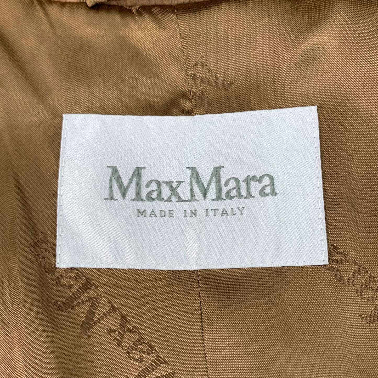 MaxMara Teddy Series Brown Camel Hair Coat