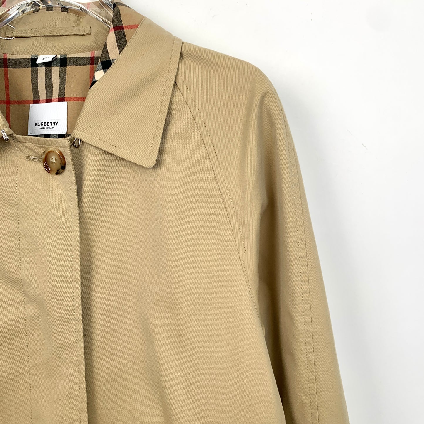 Burberry Brown Cotton Trench Coat