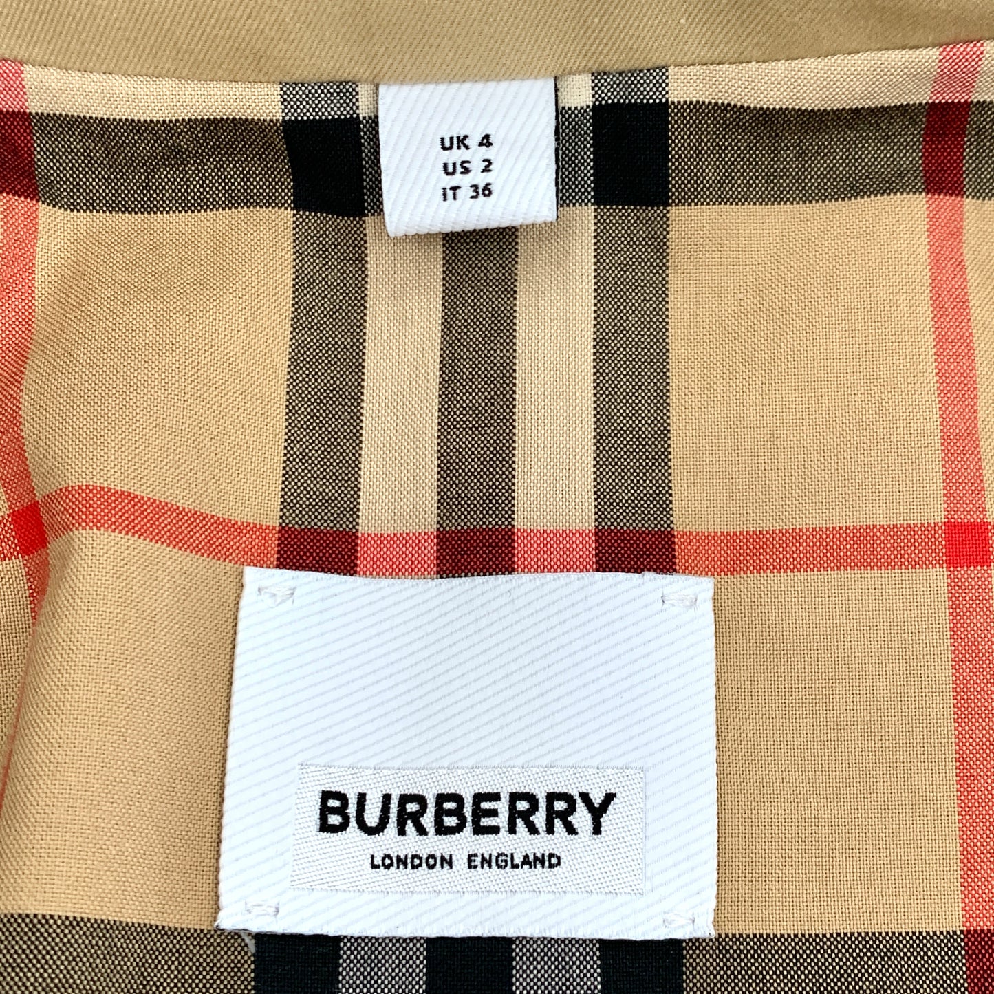 Burberry Brown Cotton Trench Coat