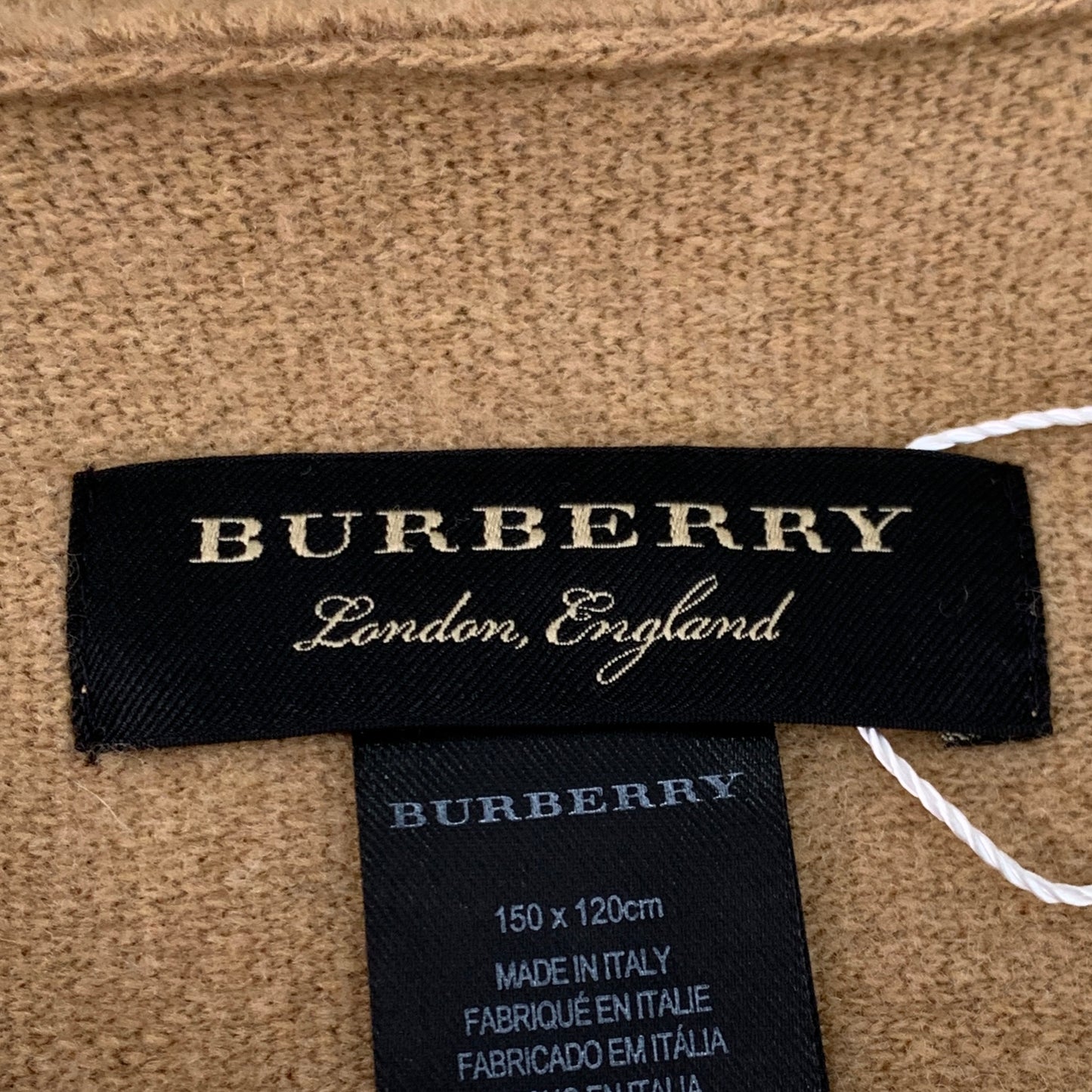 Burberry Brown Wool Hooded Cape