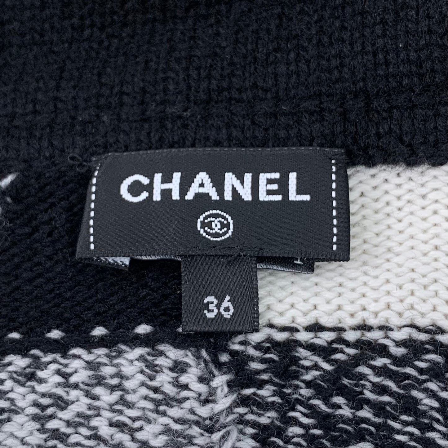 Chanel Ski Series Colorblock Goat Cashmere Knit Cardigan