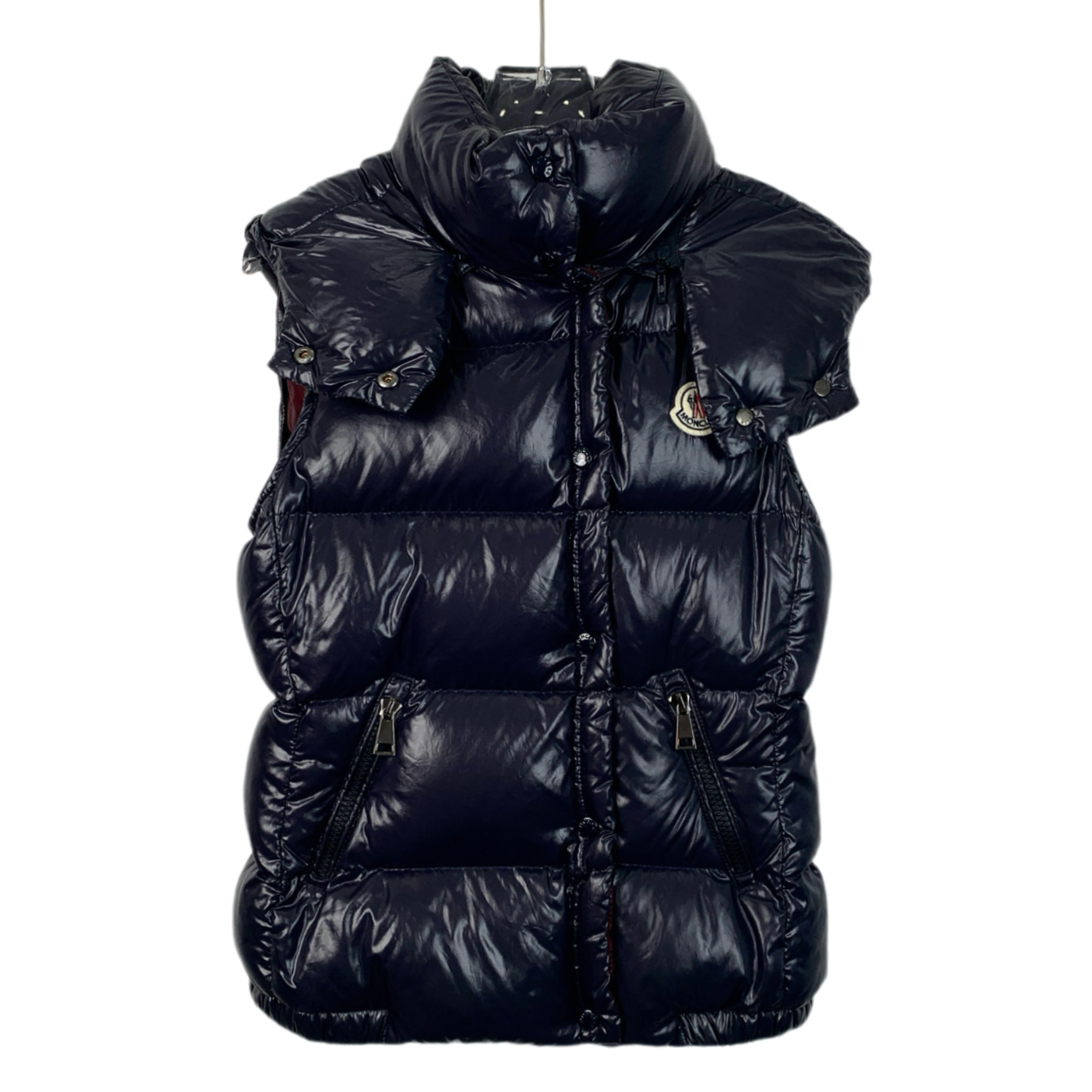 Moncler Galene Series Blue Hooded Down Vest