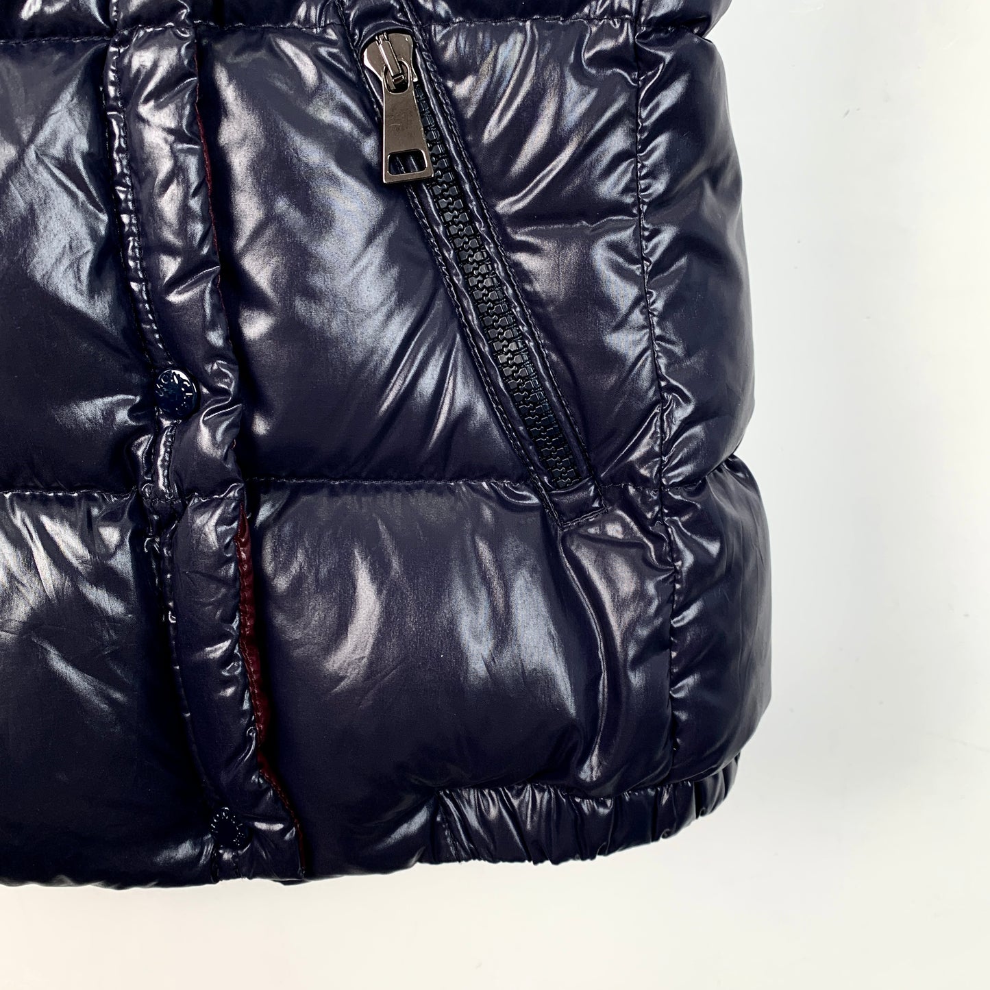 Moncler Galene Series Blue Hooded Down Vest