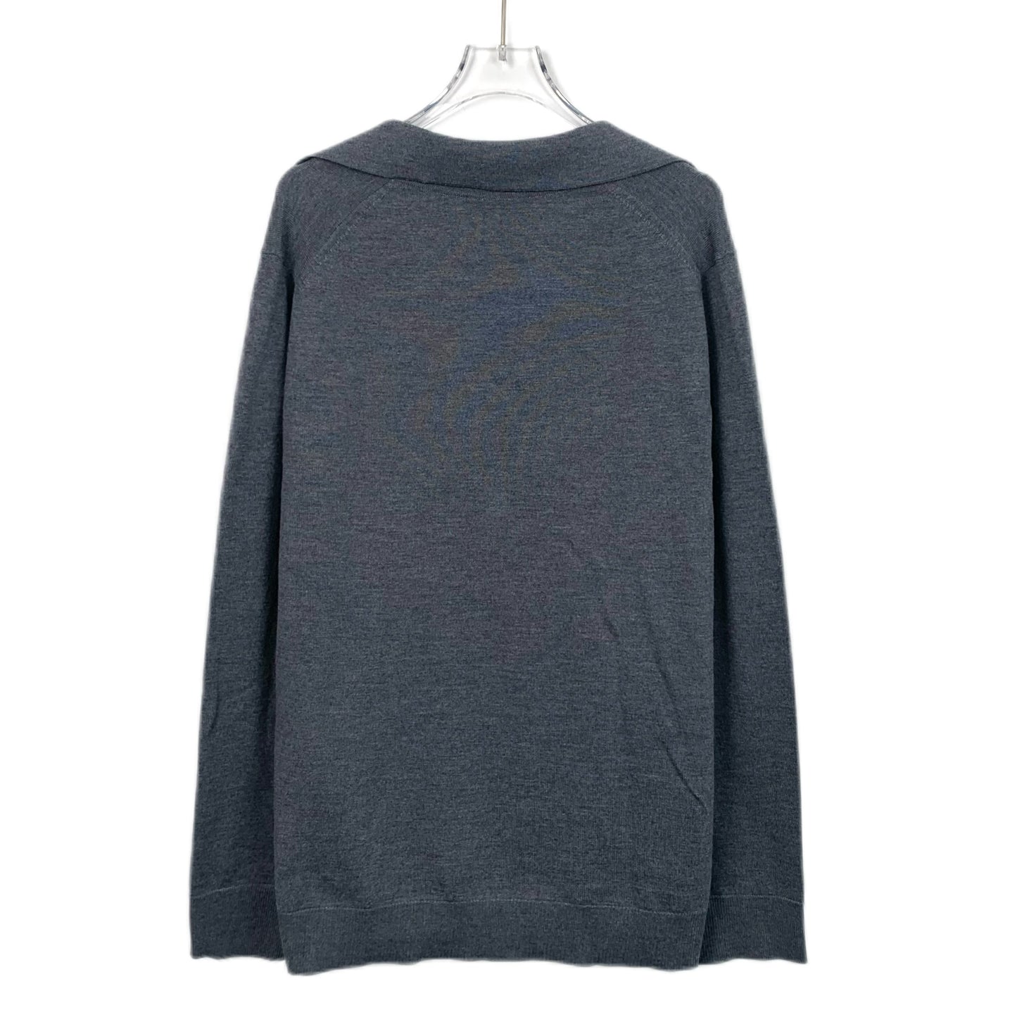 Gucci Gray Wool Long-Sleeve Sweater