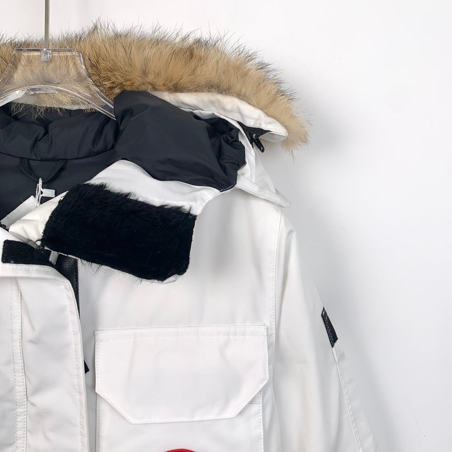 Canada Goose Expedition Series White Hooded Parka