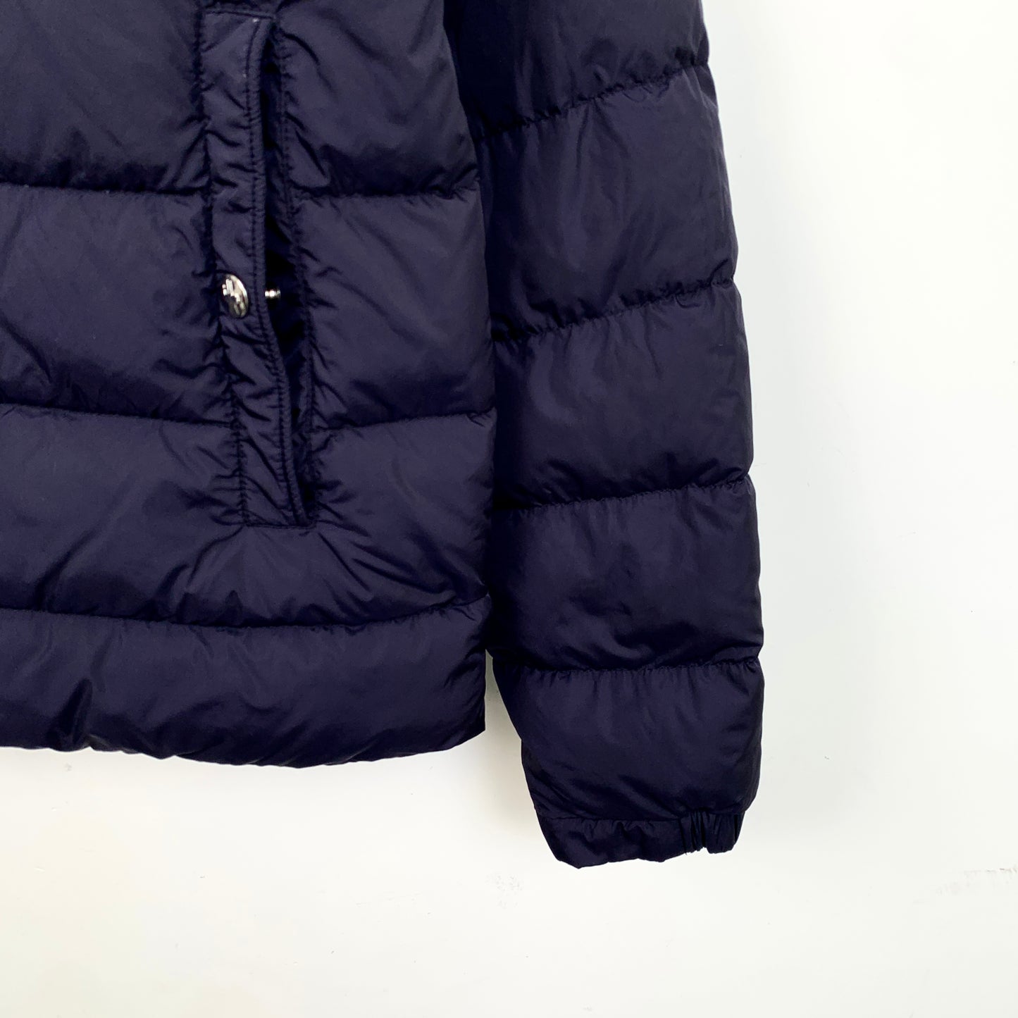 Moncler Servieres Series Navy Blue Quilted Down Jacket