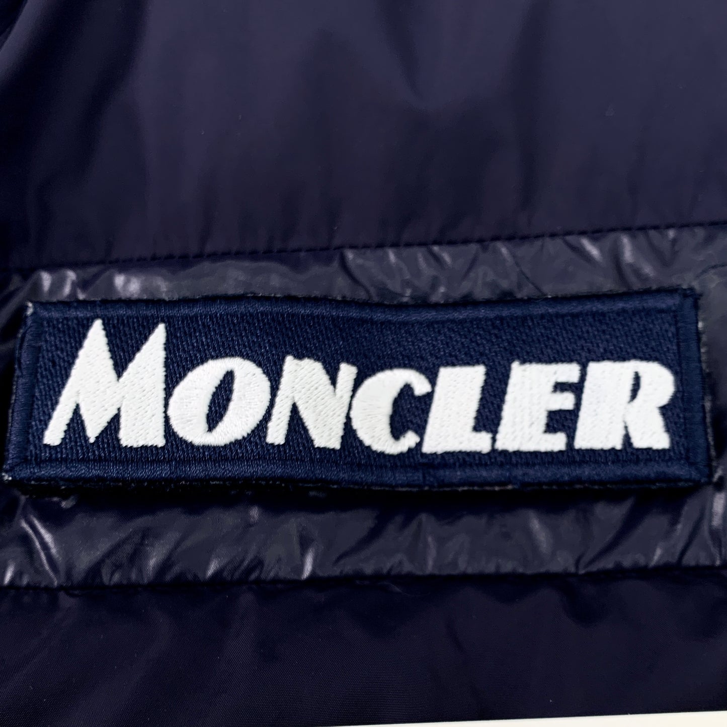 Moncler Servieres Series Navy Blue Quilted Down Jacket