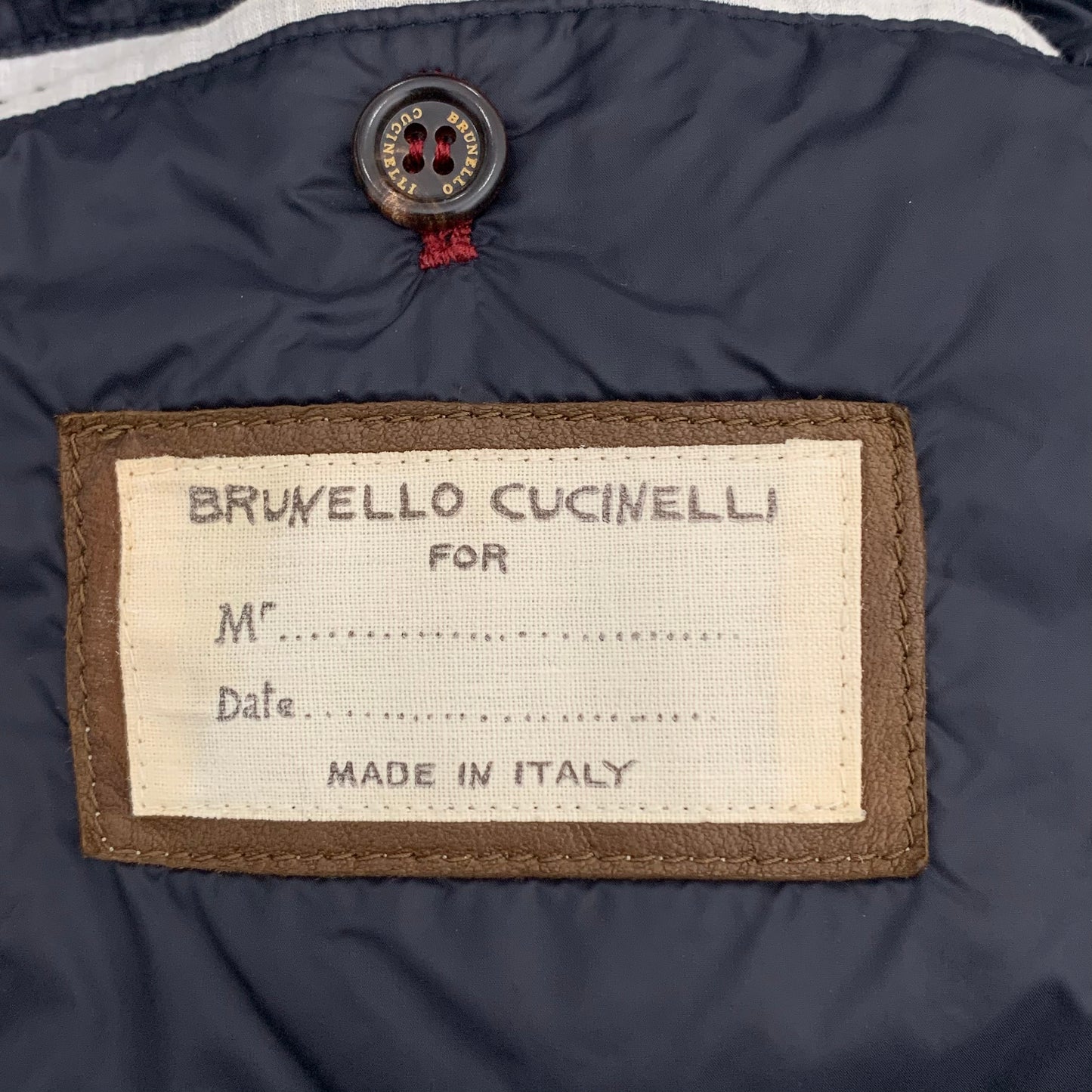 Brunello Cucinelli Brown Leather Aviator Jacket