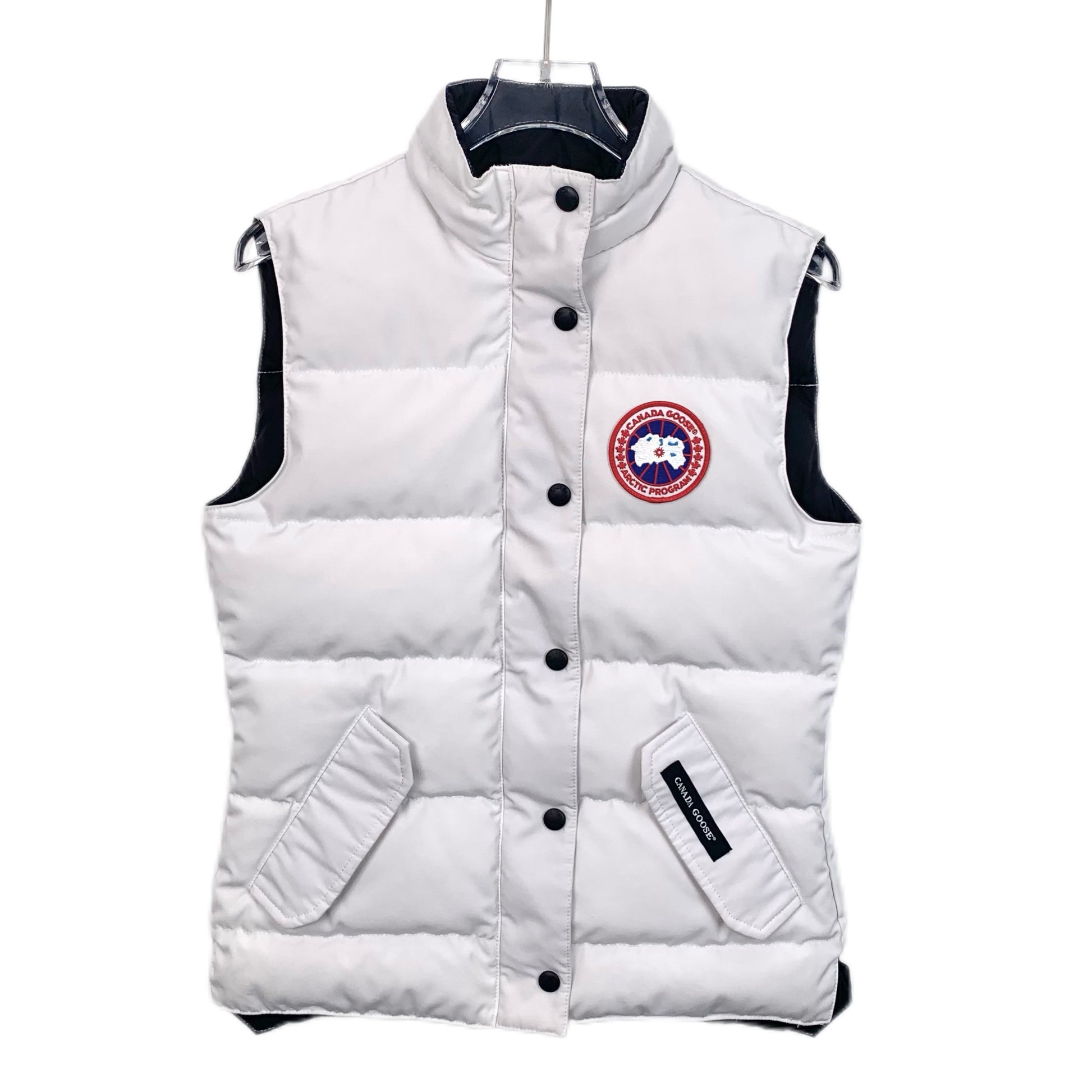 Canada Goose White Stand Collar Down Vest