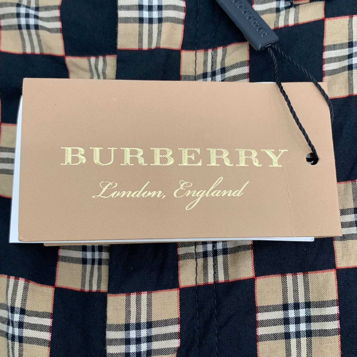 Burberry Dark Brown Checkered Cotton Casual Shorts