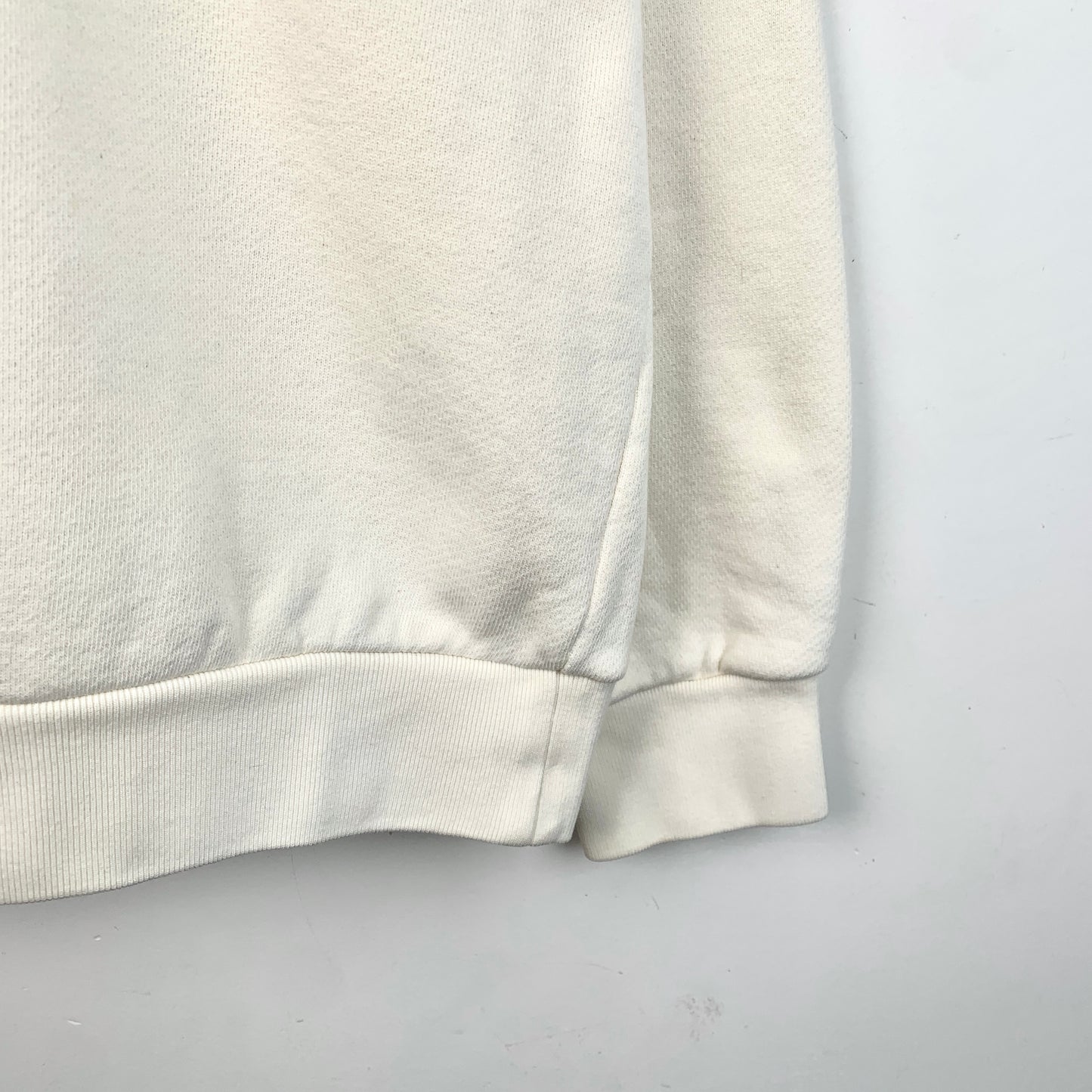 Gucci White Cotton Crewneck Long-Sleeve Sweatshirt