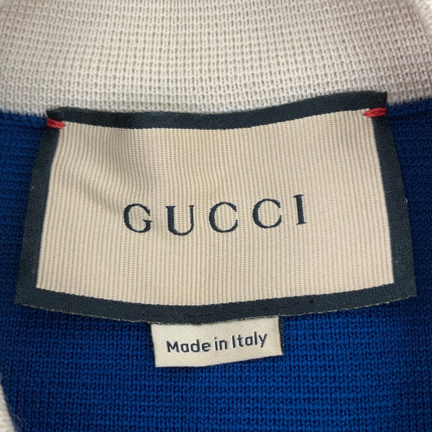 Gucci Blue Wool Short-Sleeve Dress