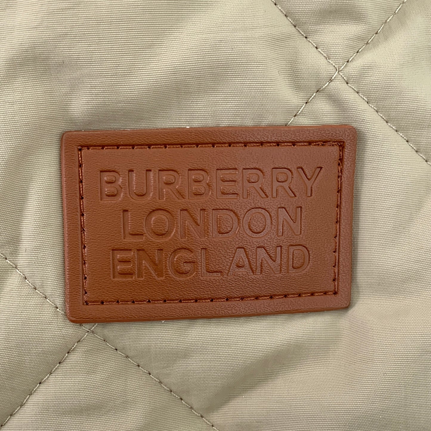 Burberry Brown Diamond Quilted Cotton Jacket