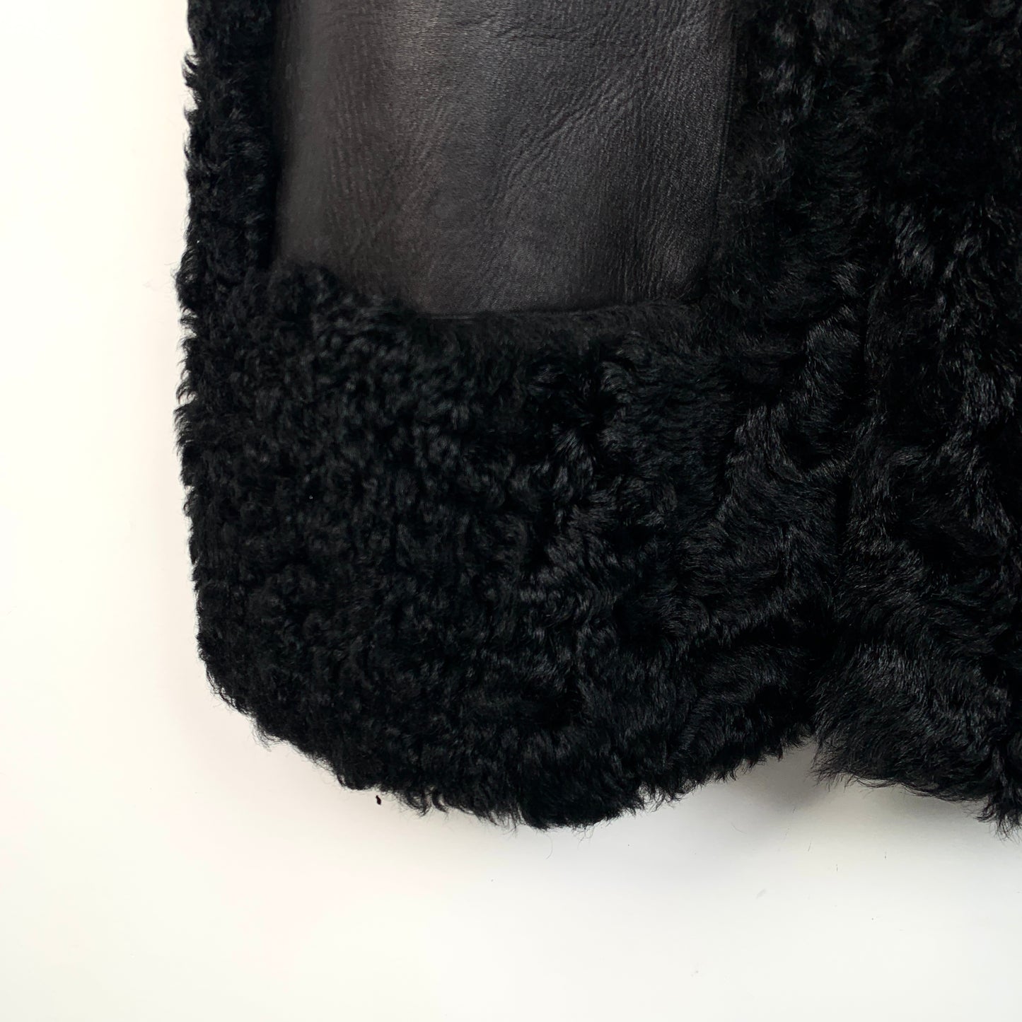 Fendi Black Shearling Vest