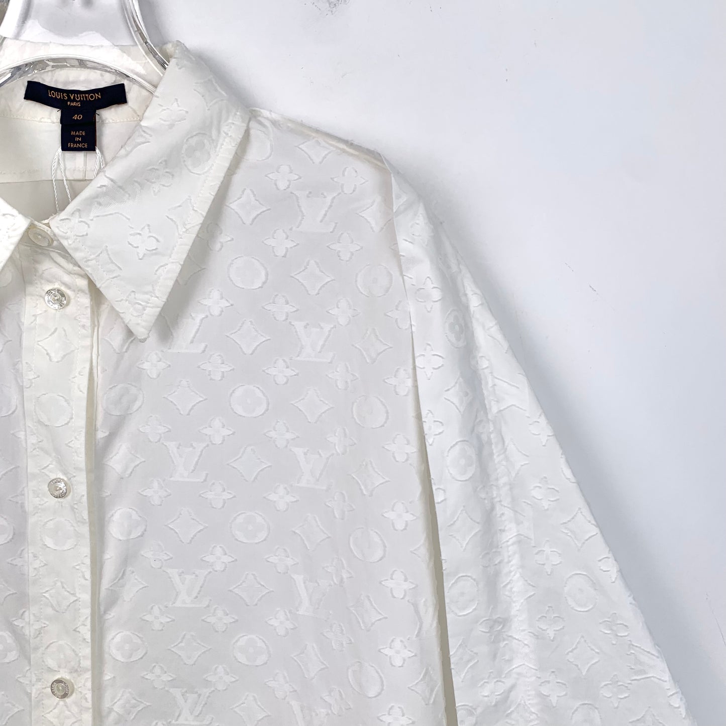 Louis Vuitton White Cotton Short-Sleeve Shirt