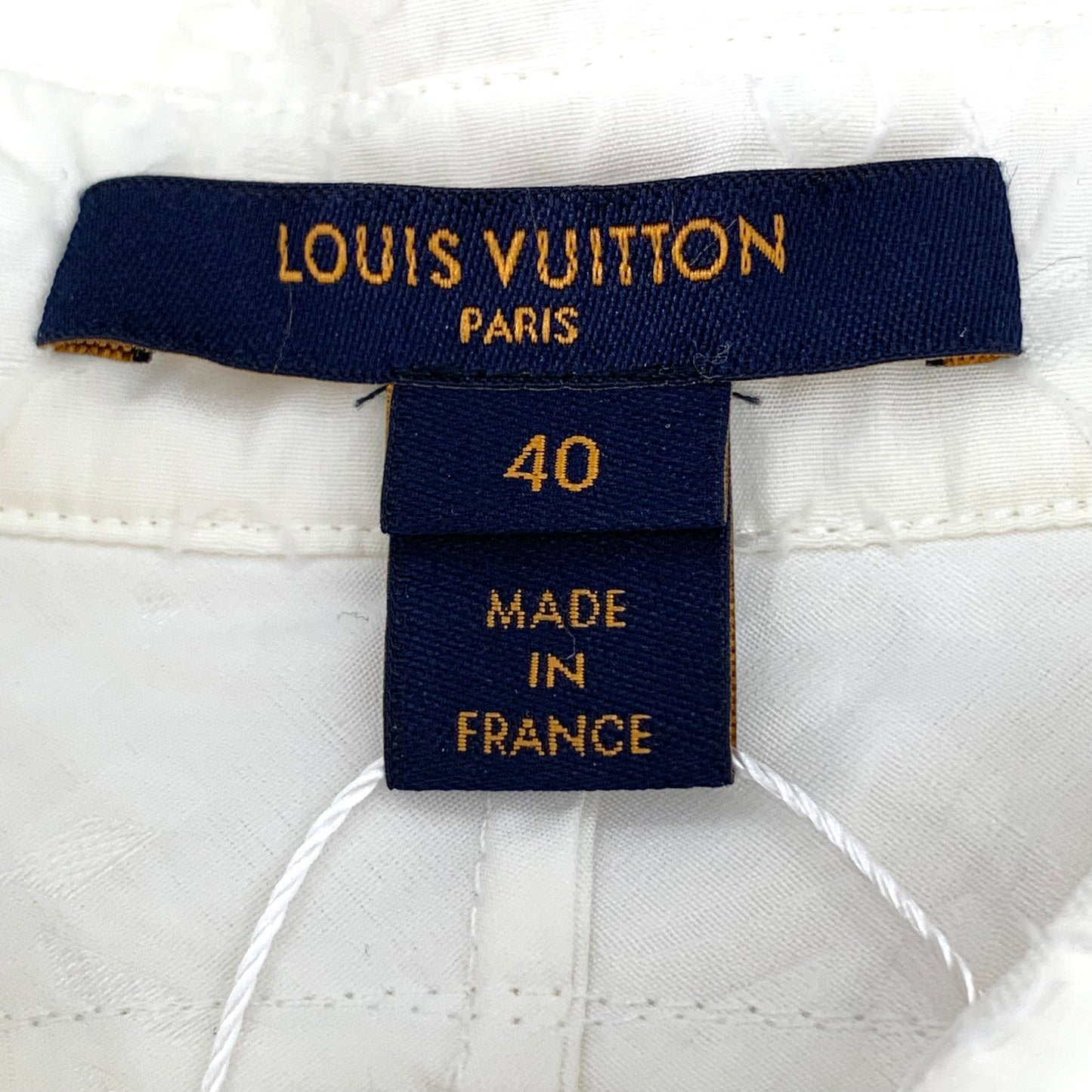 Louis Vuitton White Cotton Short-Sleeve Shirt