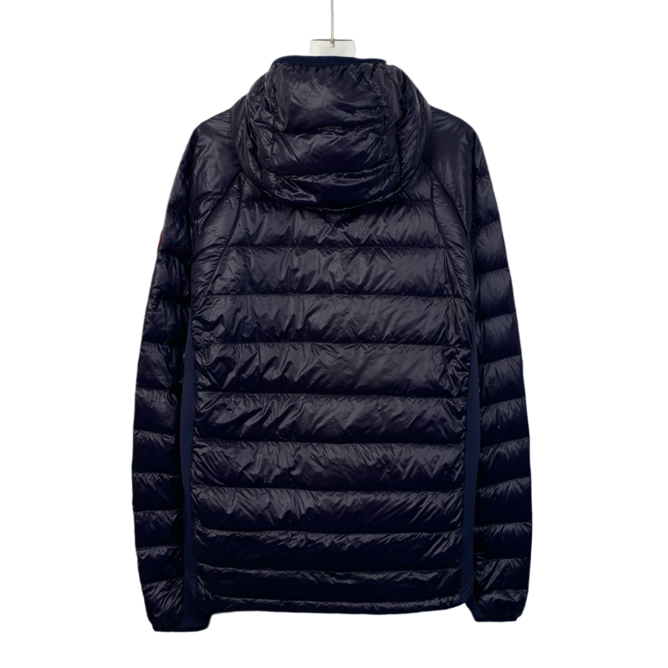 Canada Goose Navy Blue Hooded Zip-Up Down Jacket